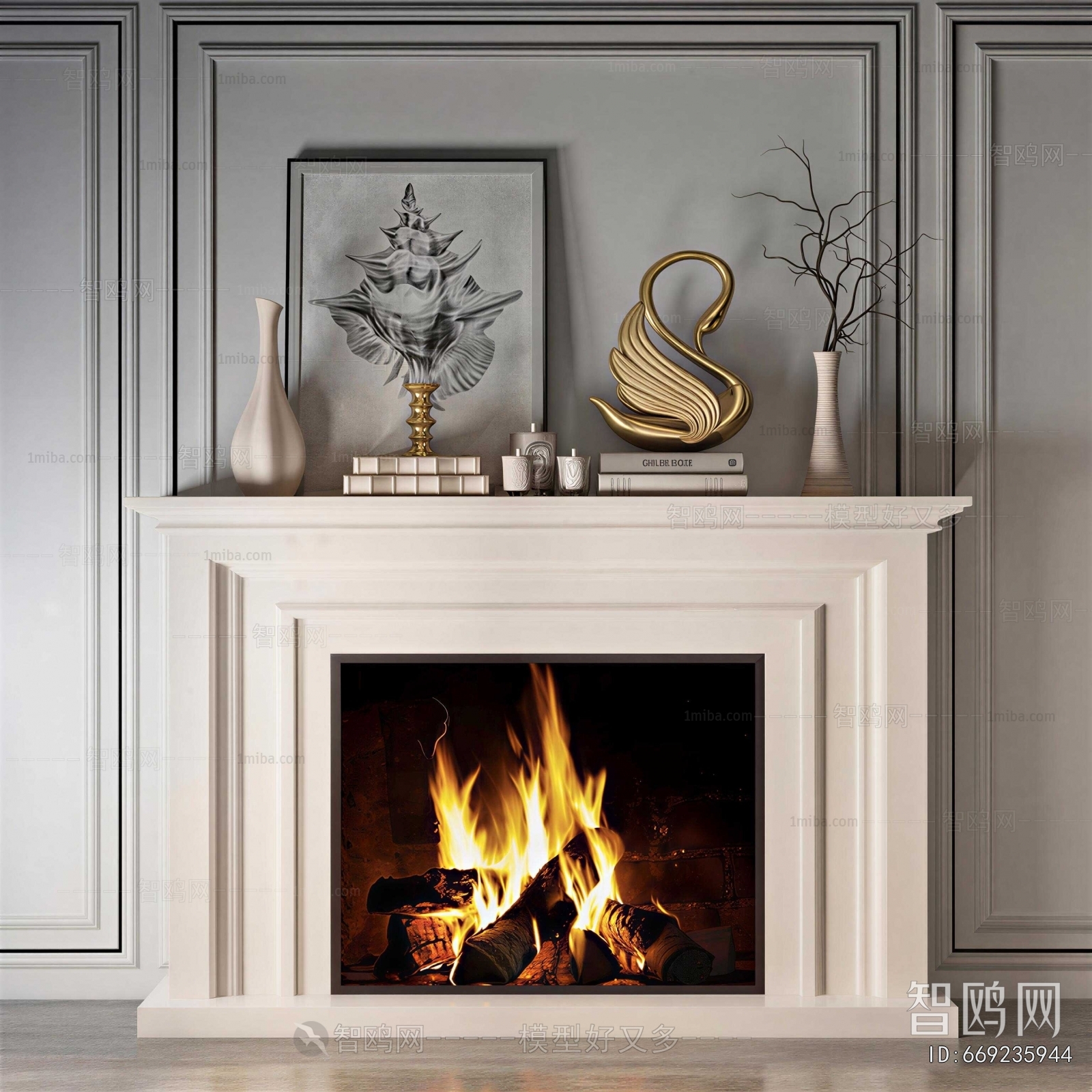 French Style Fireplace