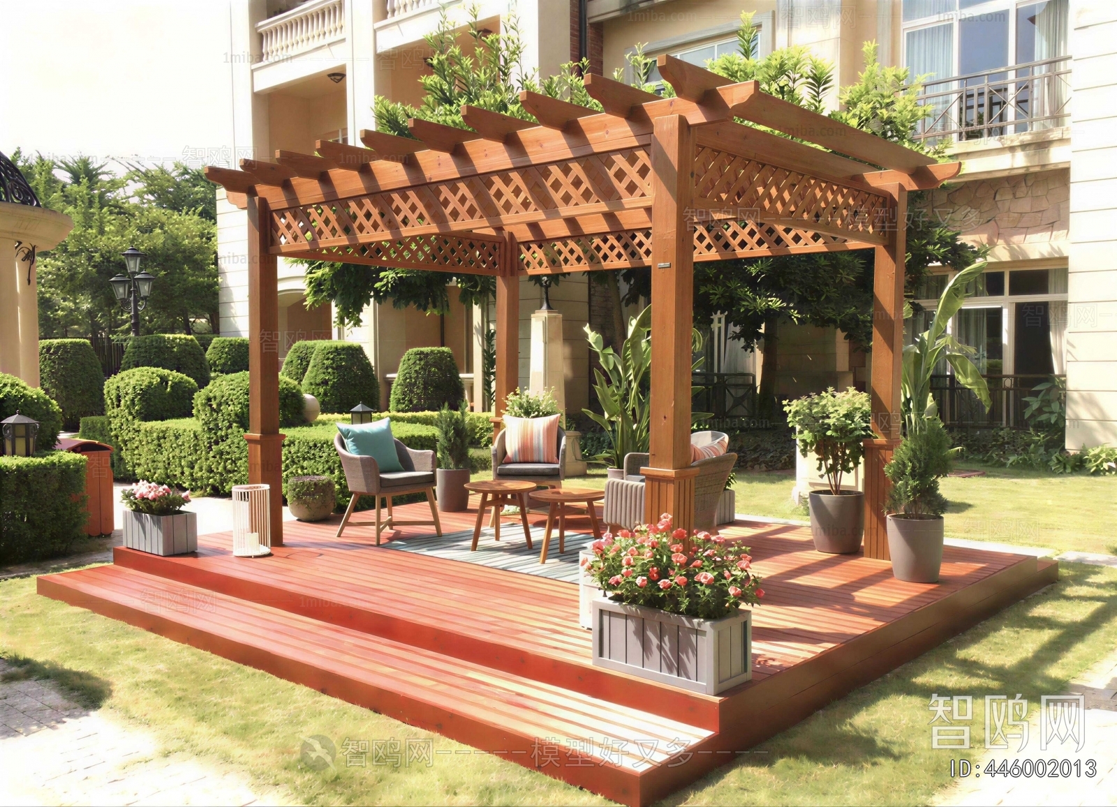 European Style Courtyard/landscape