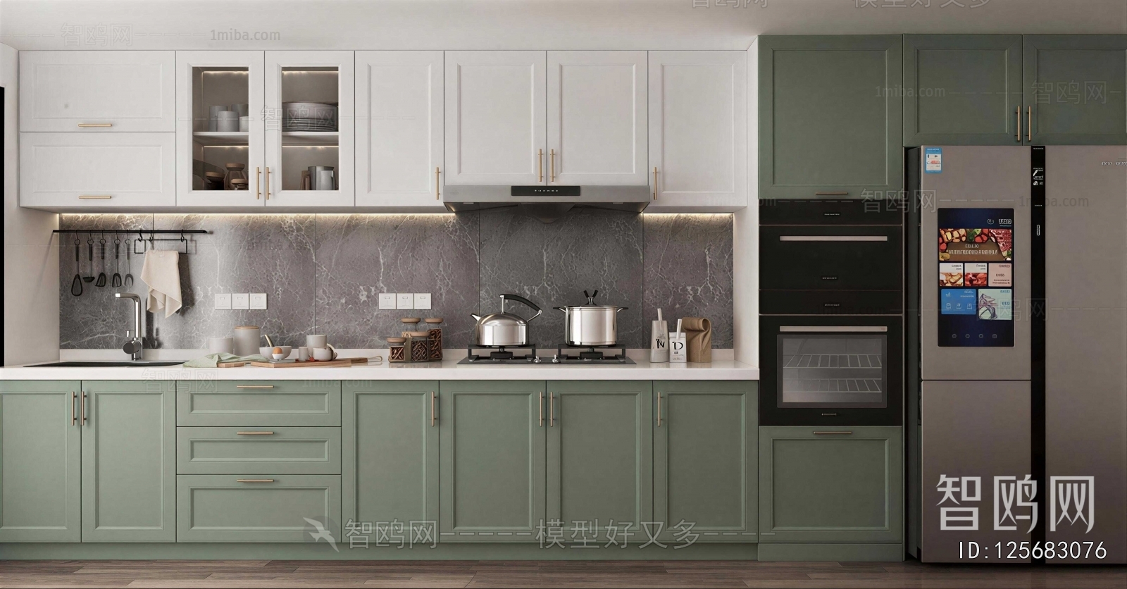 Simple European Style Kitchen Cabinet