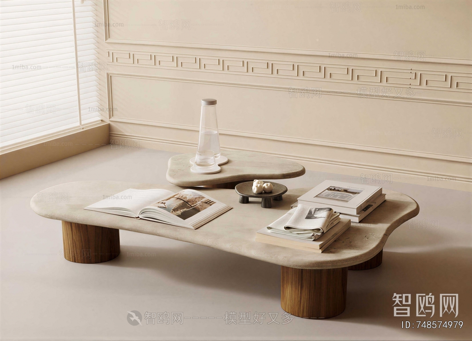 Wabi-sabi Style Coffee Table