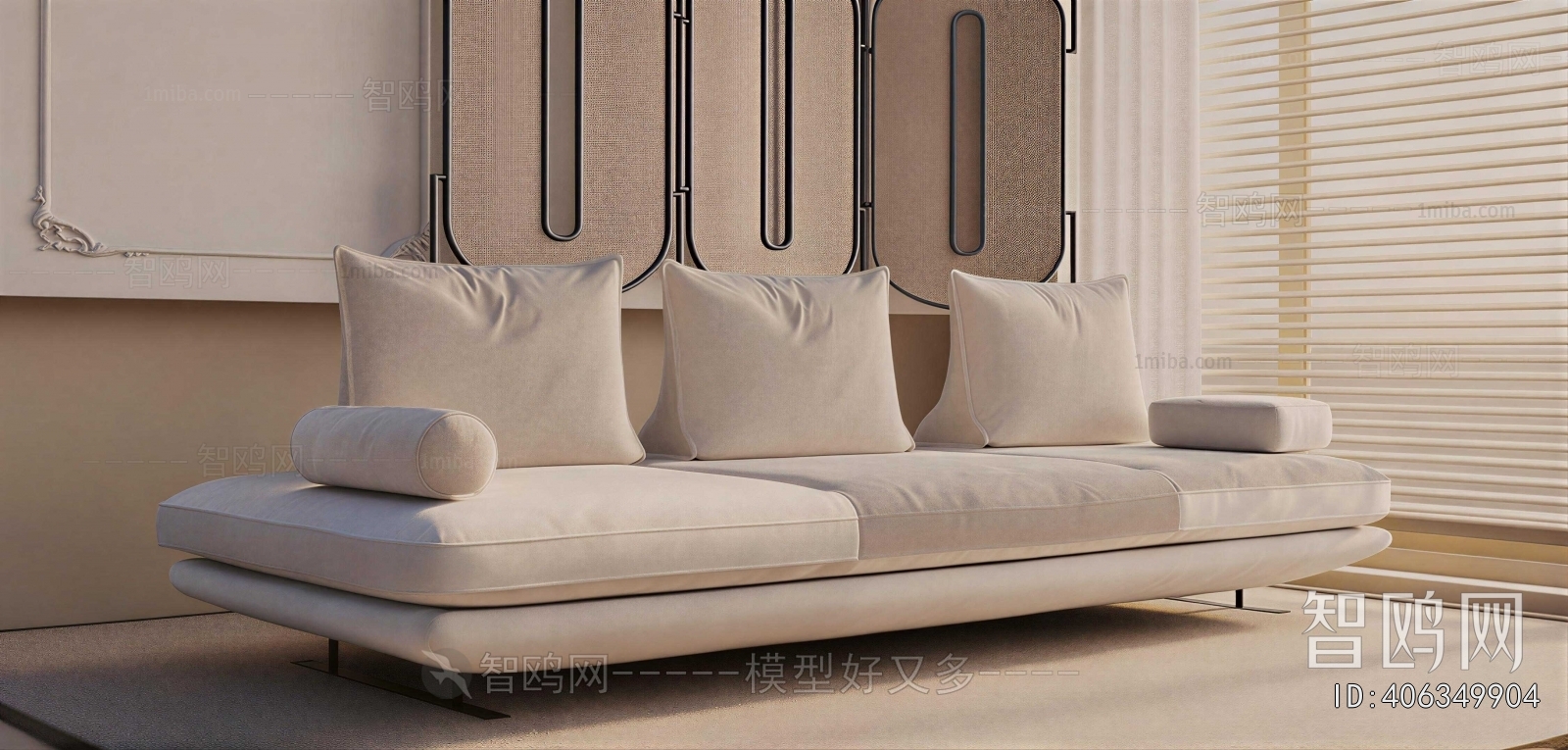 Modern Three-seat Sofa