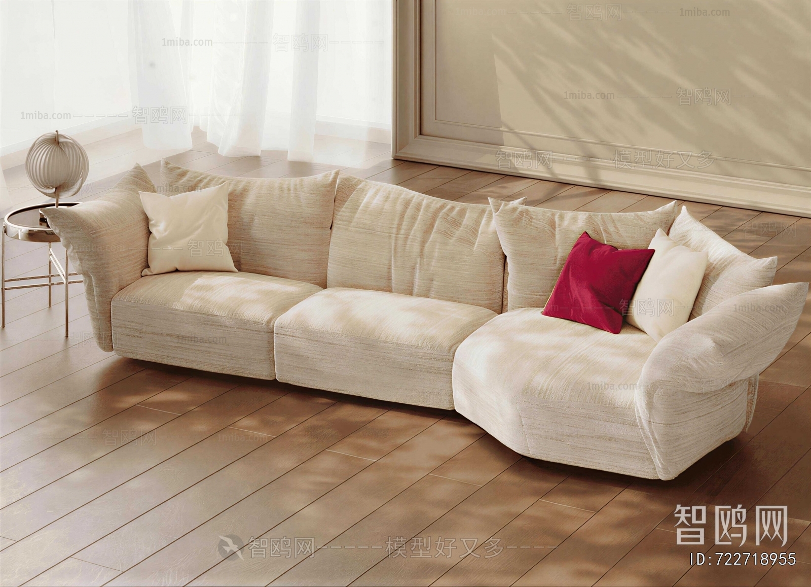 European Style Curved Sofa
