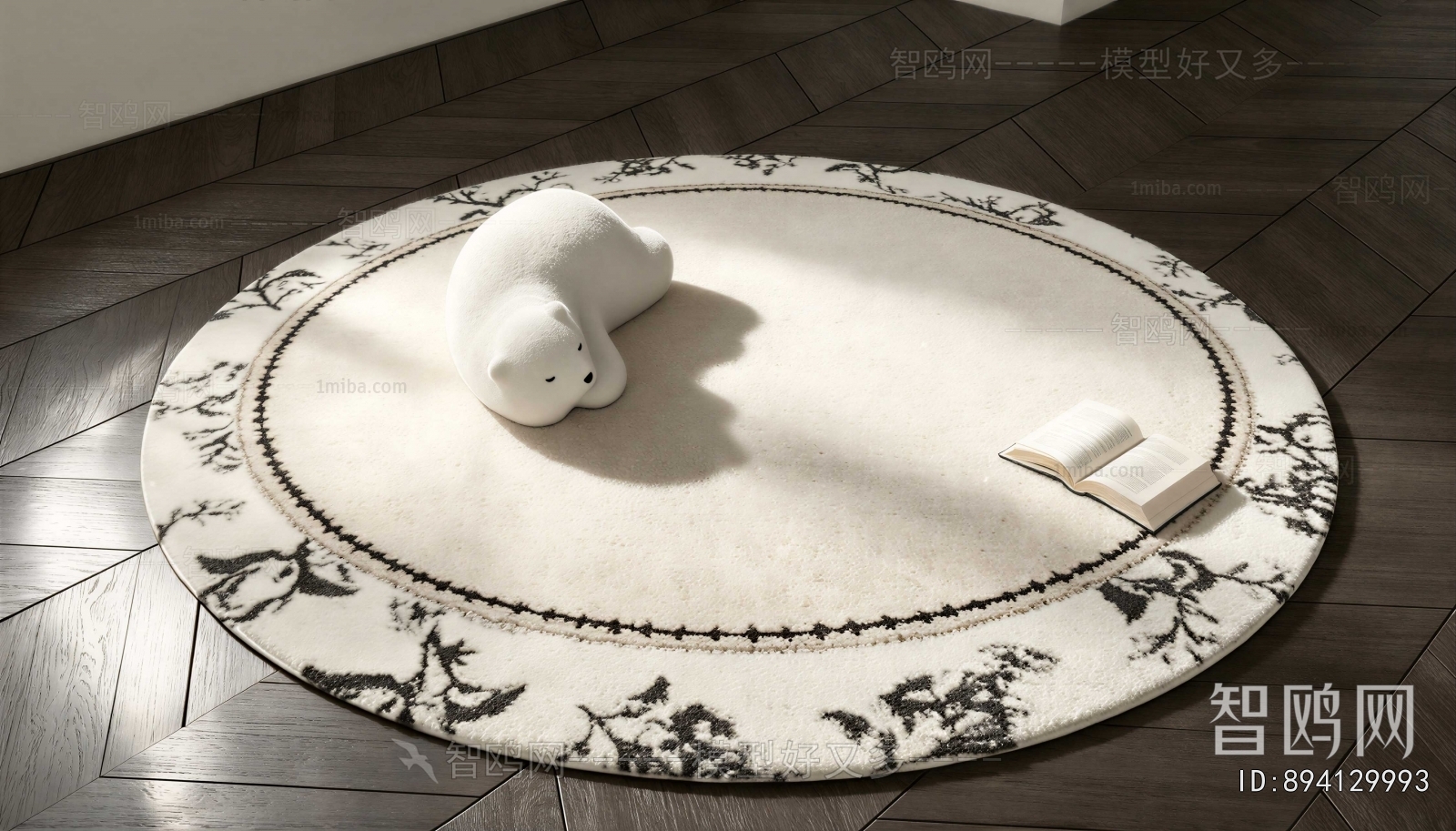 French Style Circular Carpet