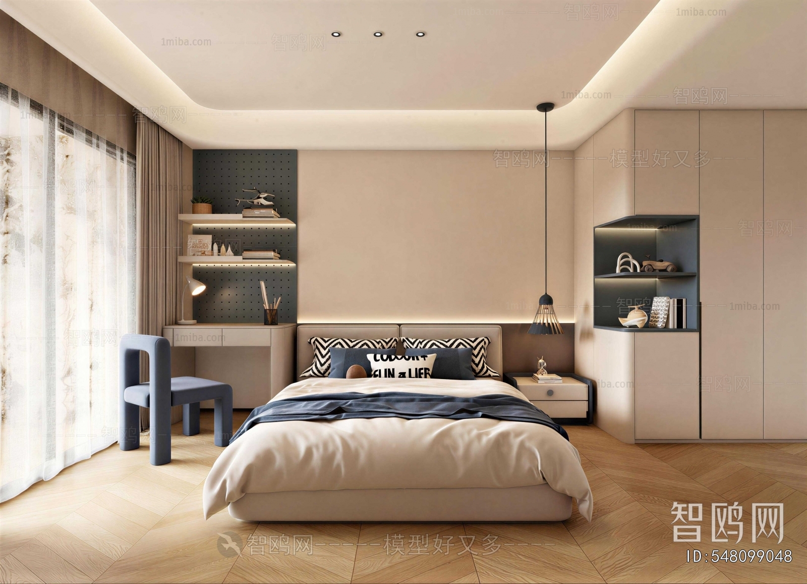 Modern Boy's Room And Son's Room
