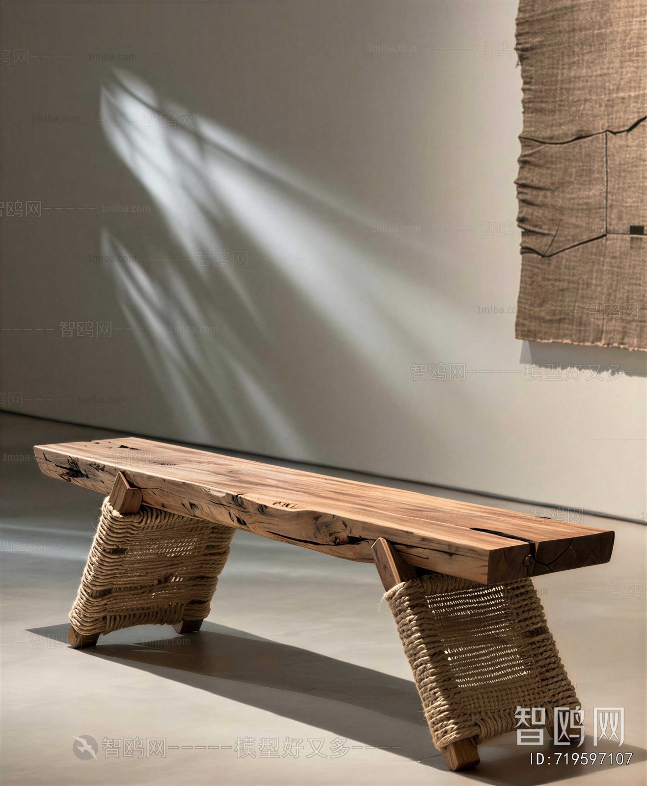 Wabi-sabi Style Bench
