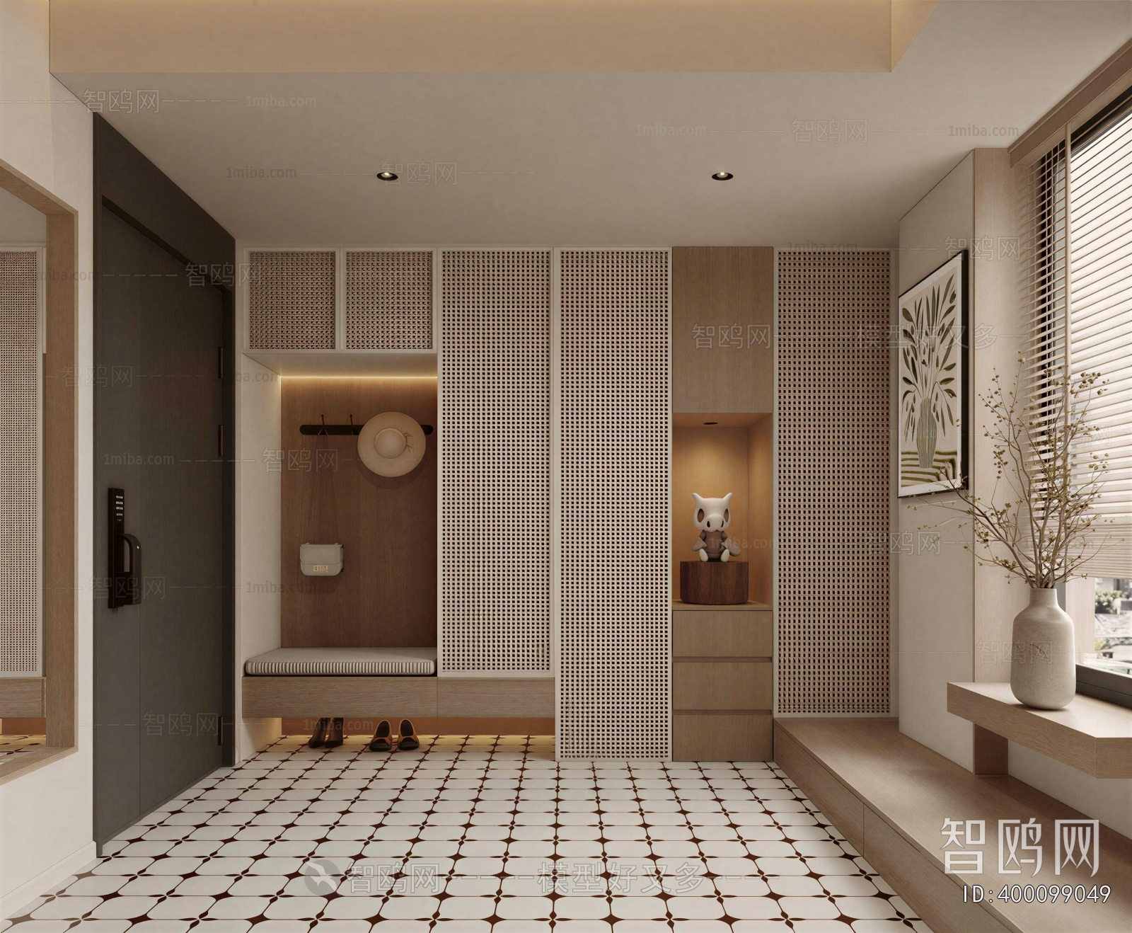 Wabi-sabi Style Hallway