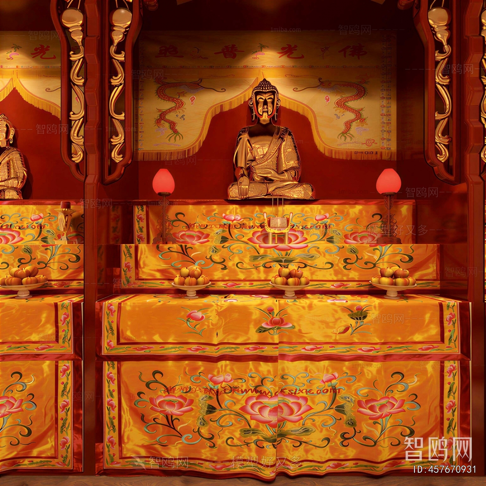Chinese Style Buddhist Niche