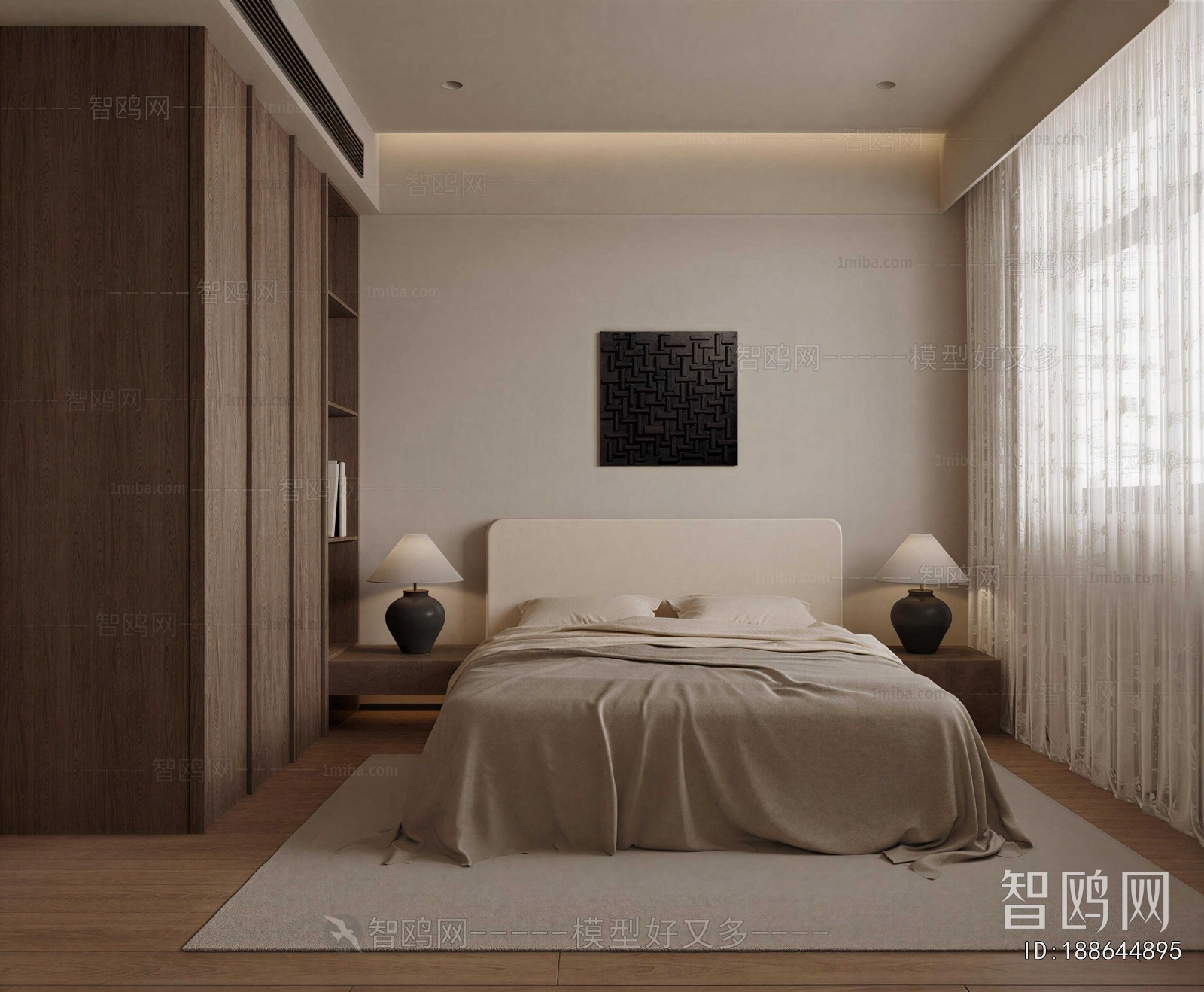 Wabi-sabi Style Bedroom