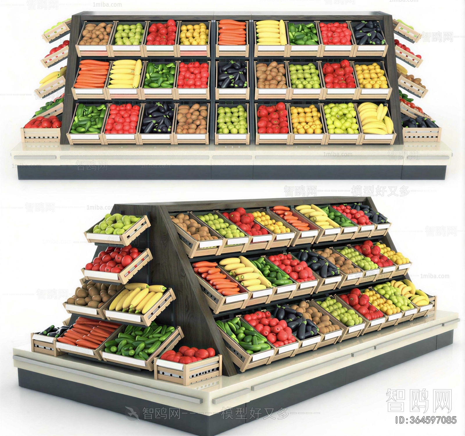 Modern Supermarket Shelf