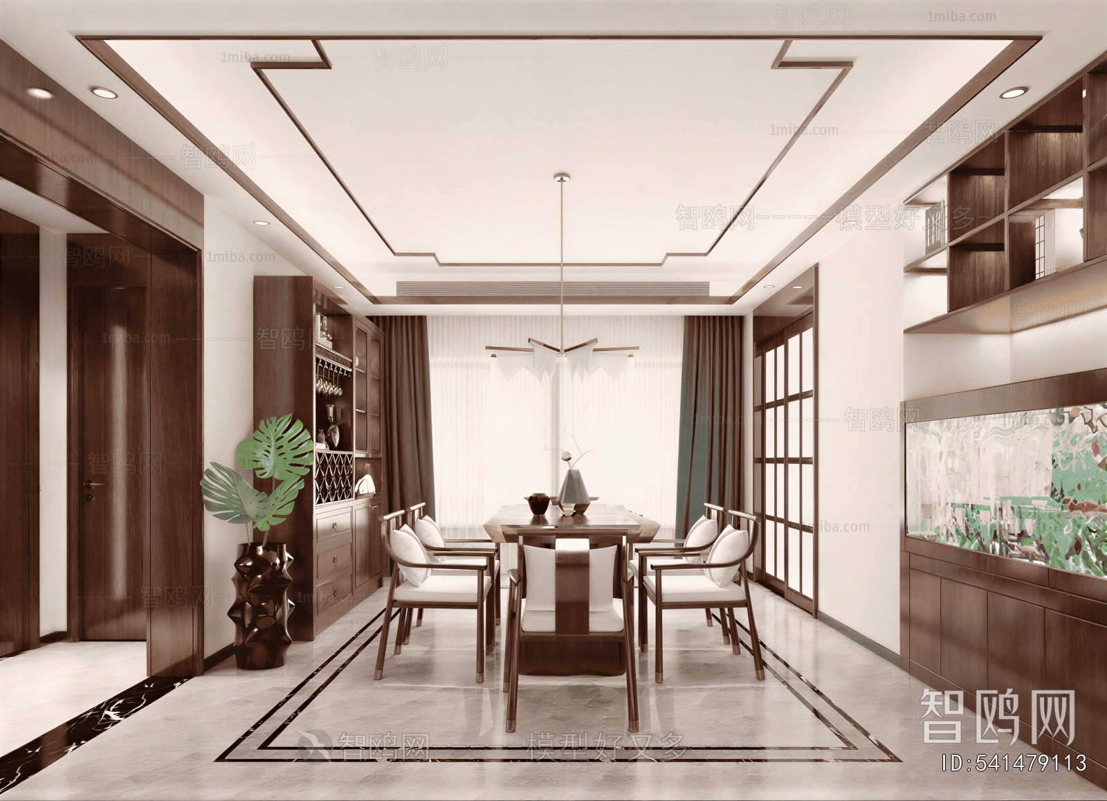 New Chinese Style Dining Room