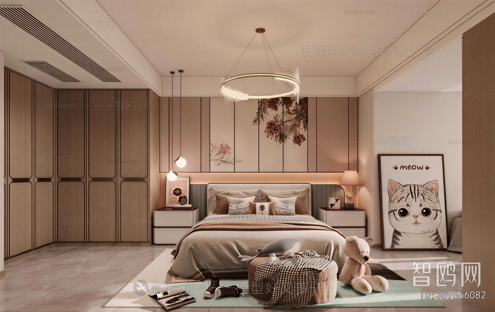 New Chinese Style Bedroom