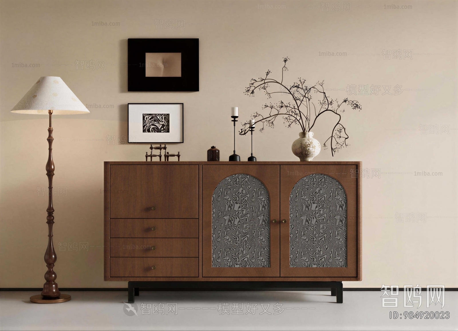 French Style Side Cabinet