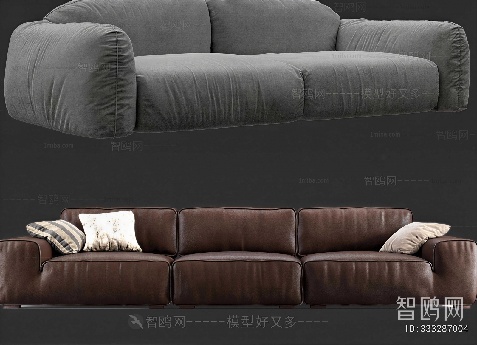 Modern Three-seat Sofa