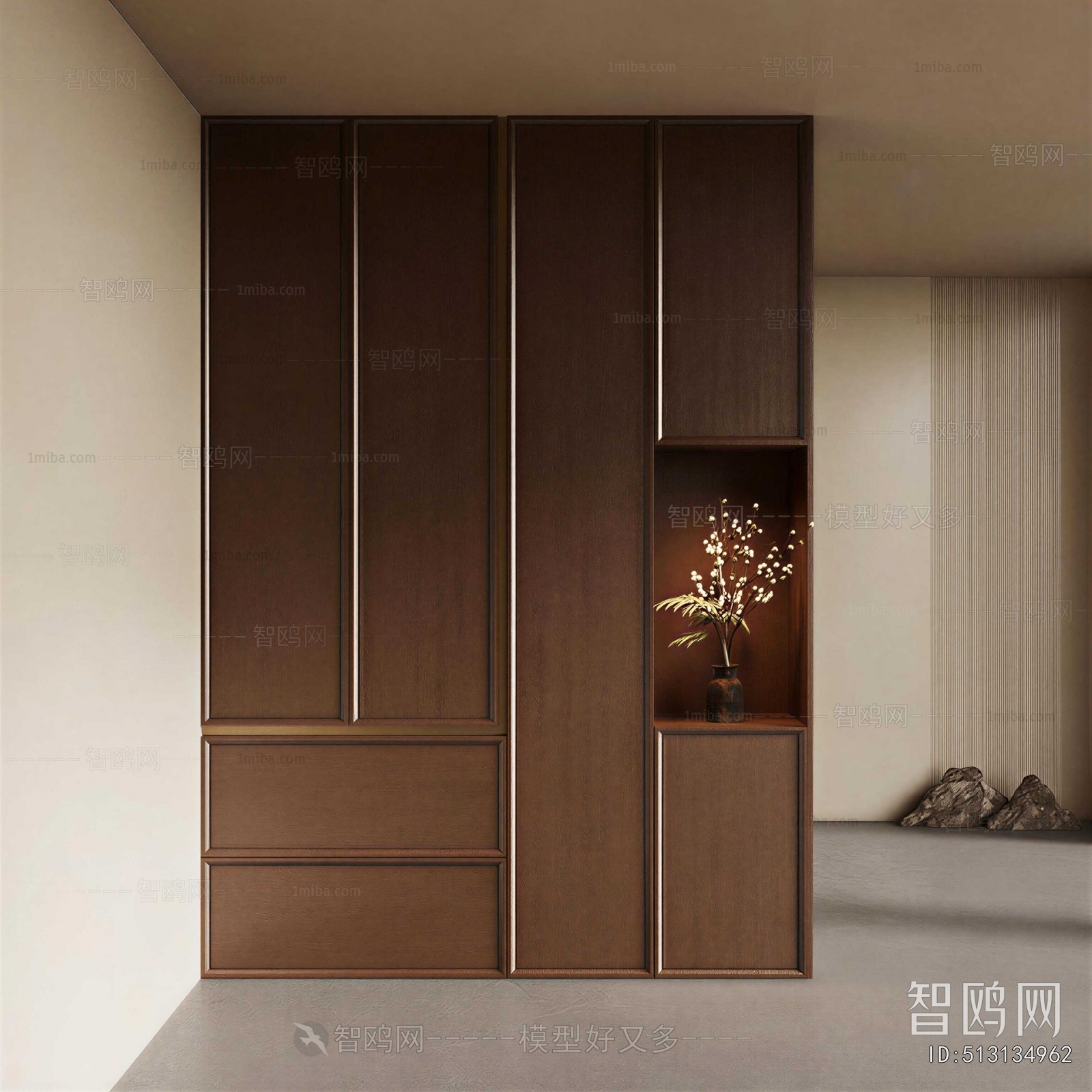 New Chinese Style Entrance Cabinet