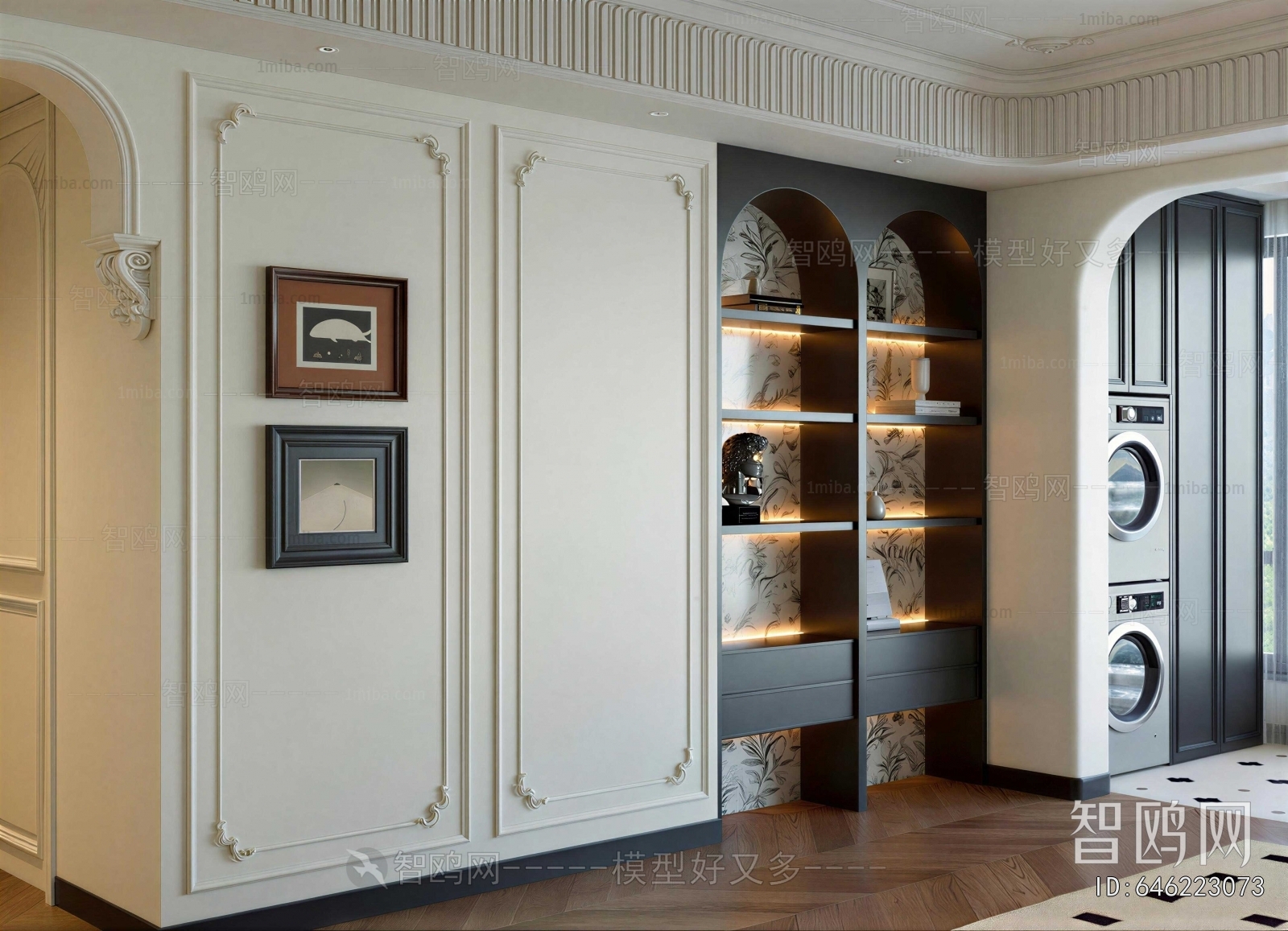 French Style TV Wall