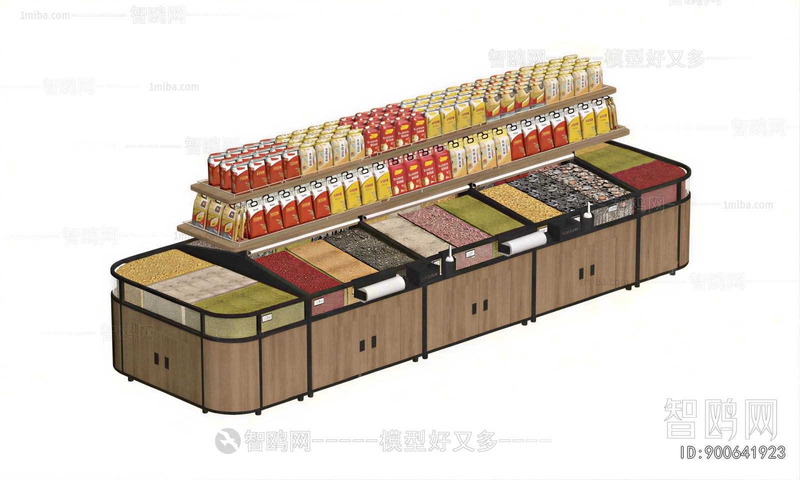 Modern Supermarket Shelf