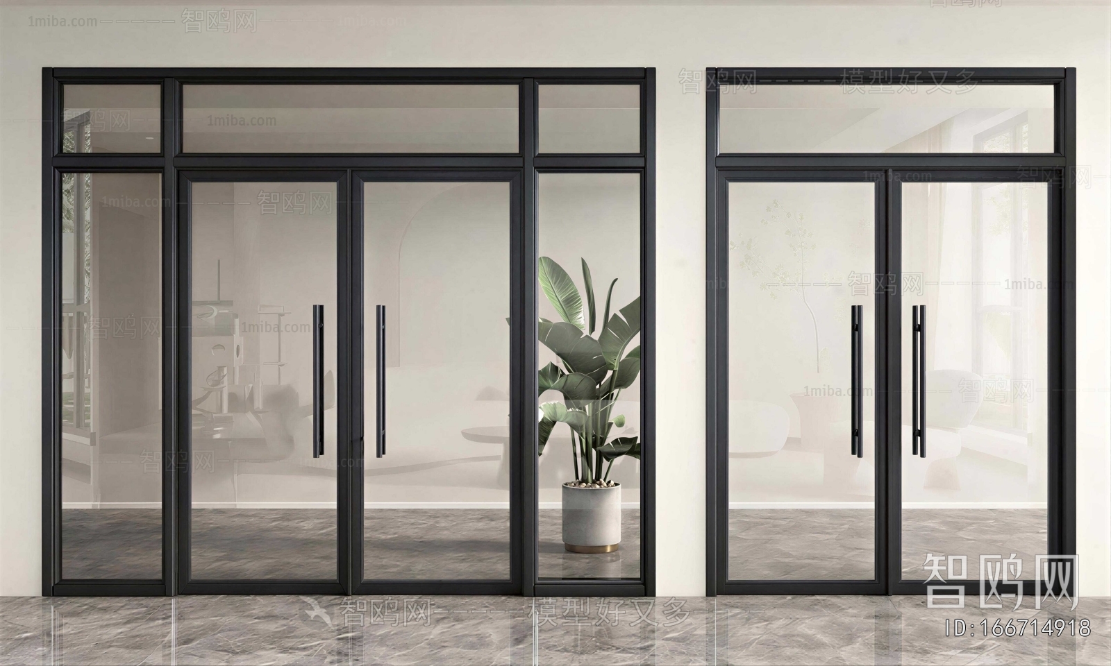 Modern Double Door