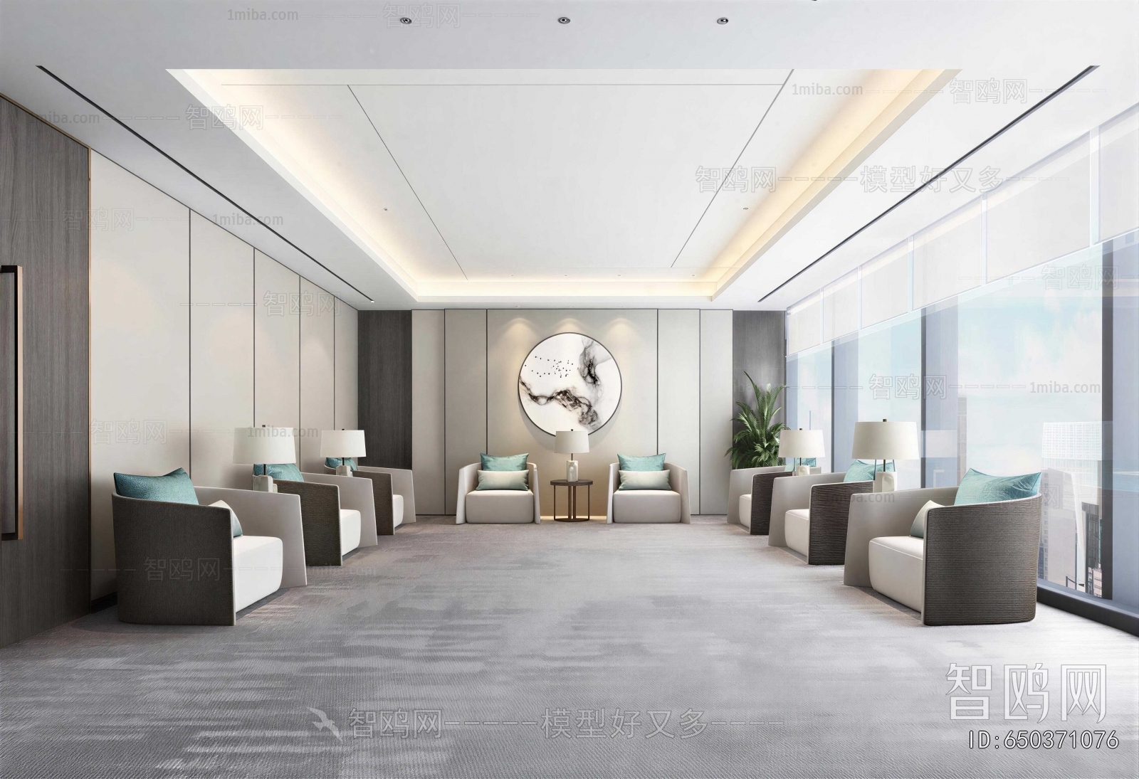 New Chinese Style Reception Room
