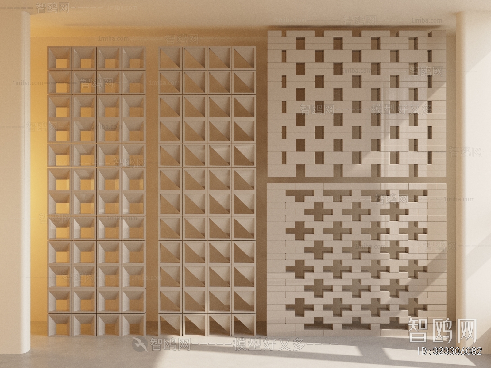 Modern Cement Brick Screen Partition