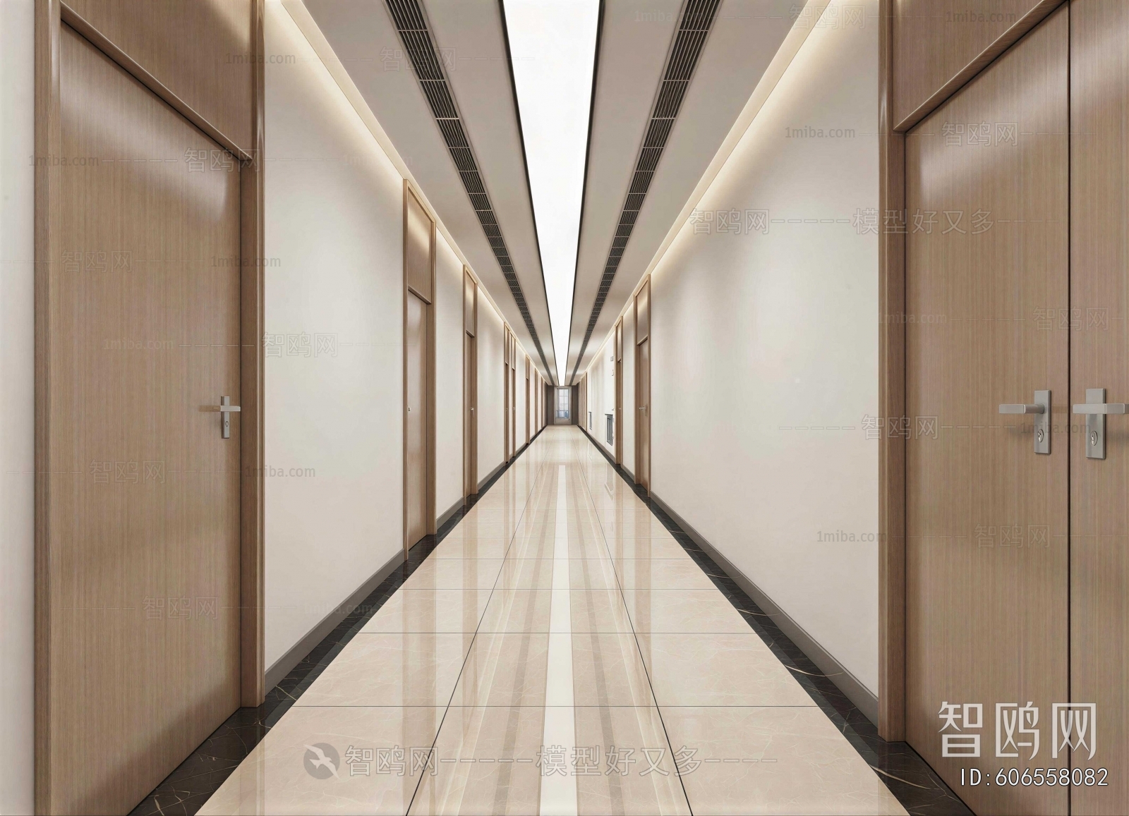 New Chinese Style Office Aisle