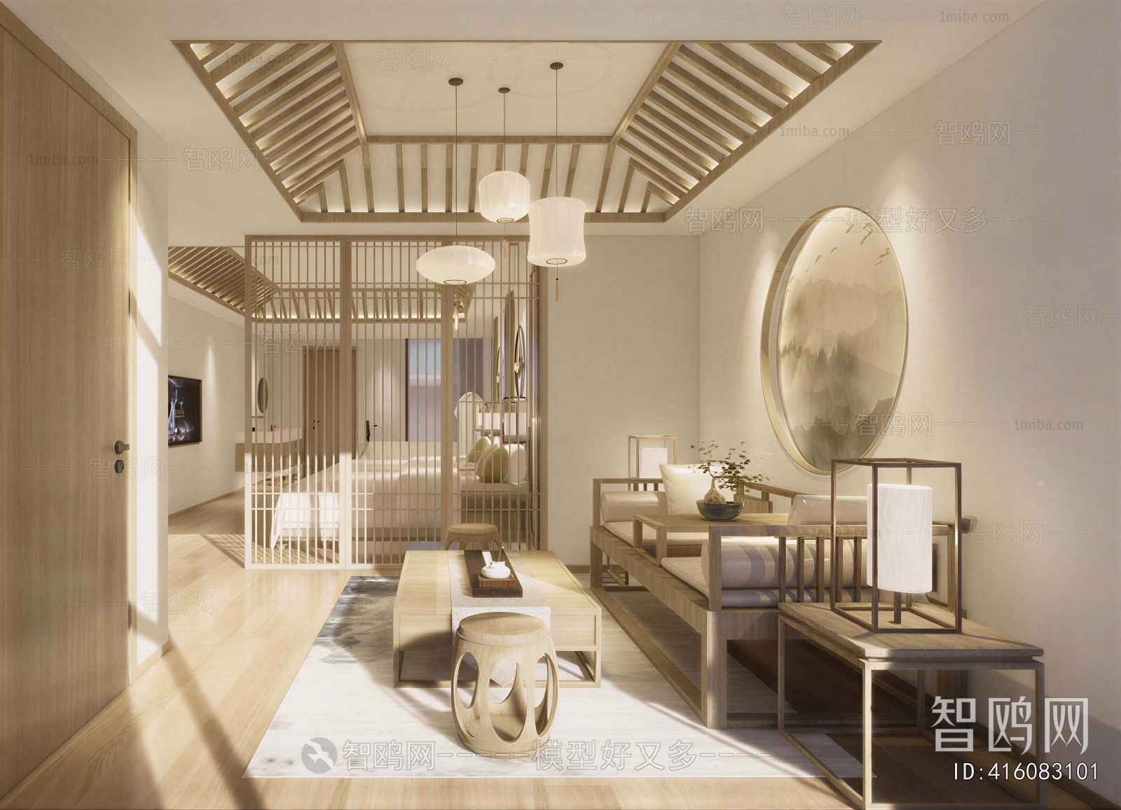 New Chinese Style Guest Room