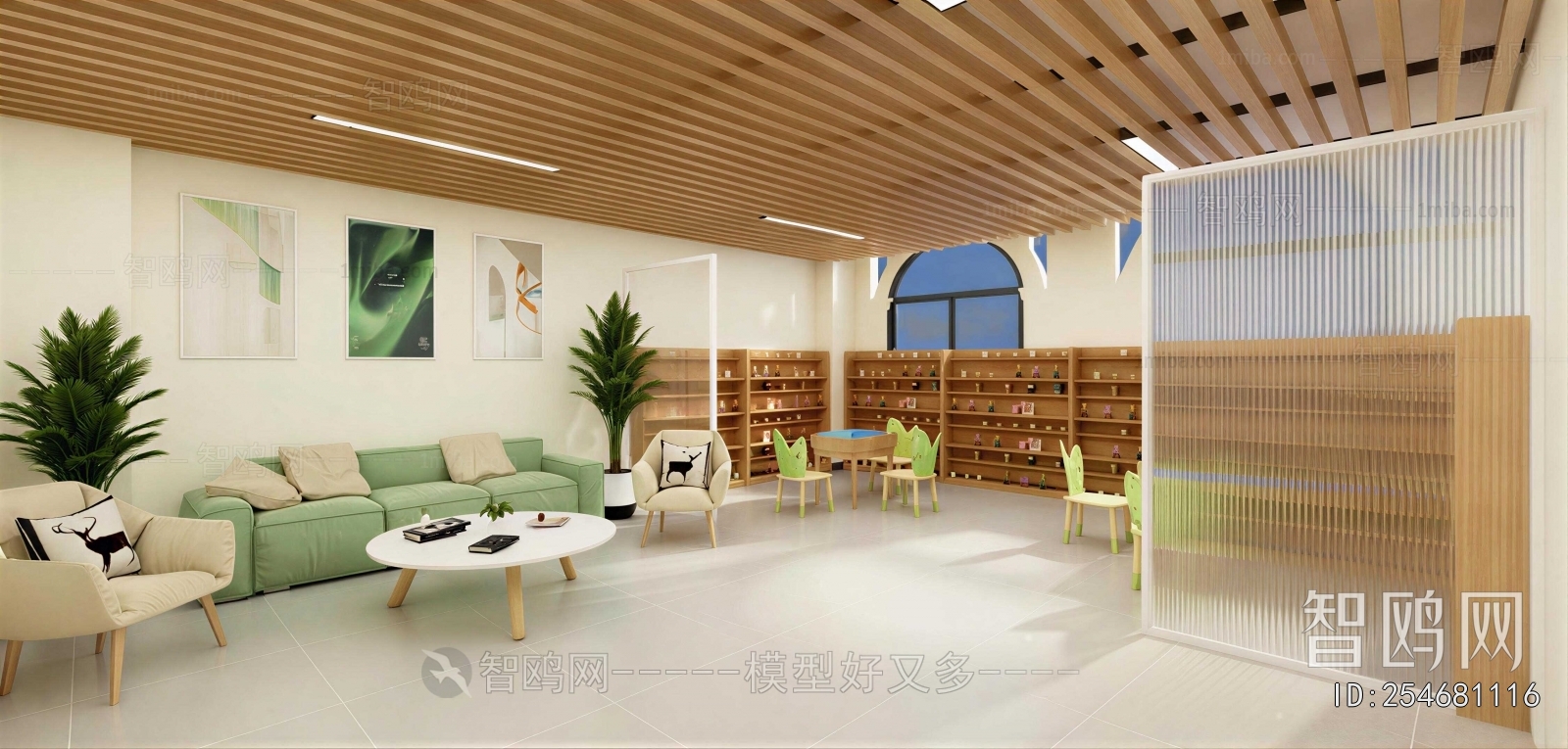 New Chinese Style Children's Playroom