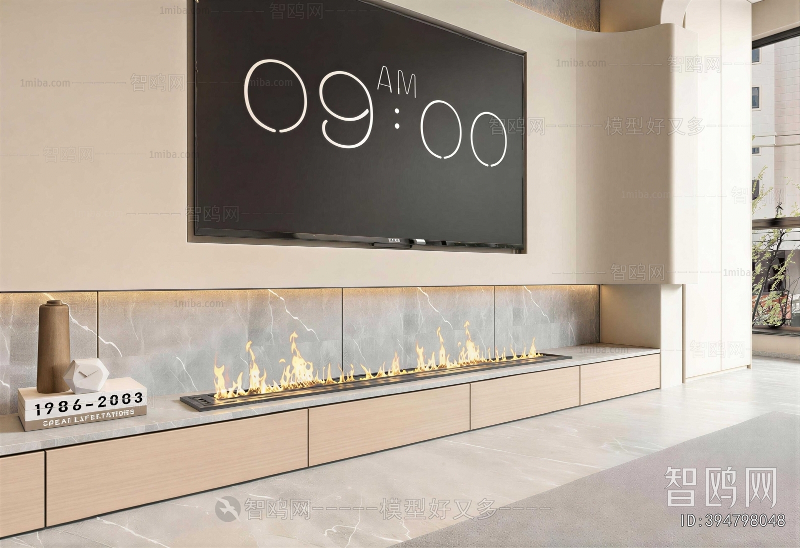 Modern Electronic Fireplace