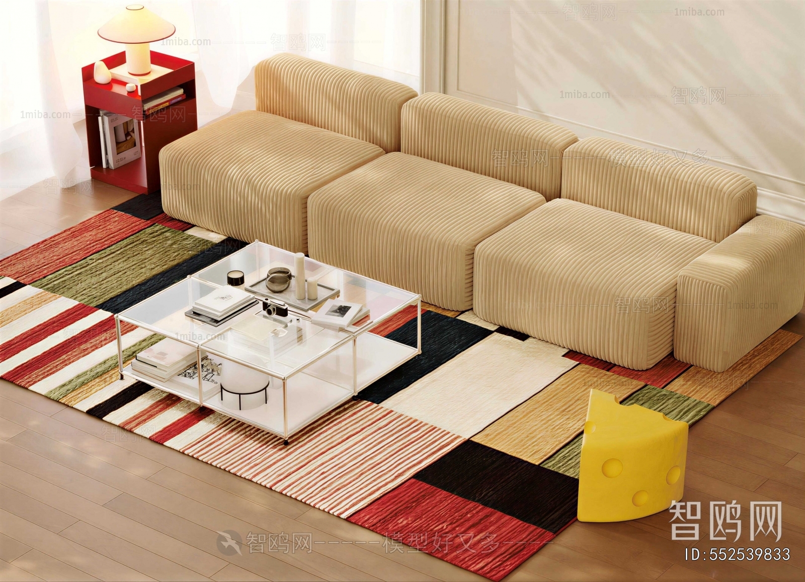 Modern Three-seat Sofa