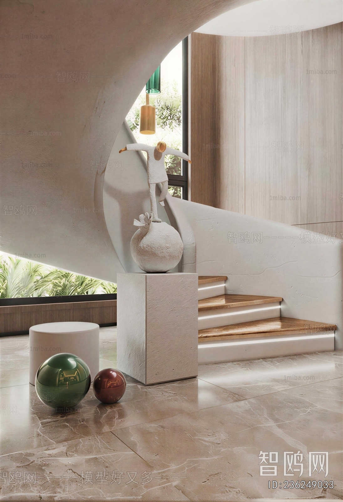 Modern Rotating Staircase