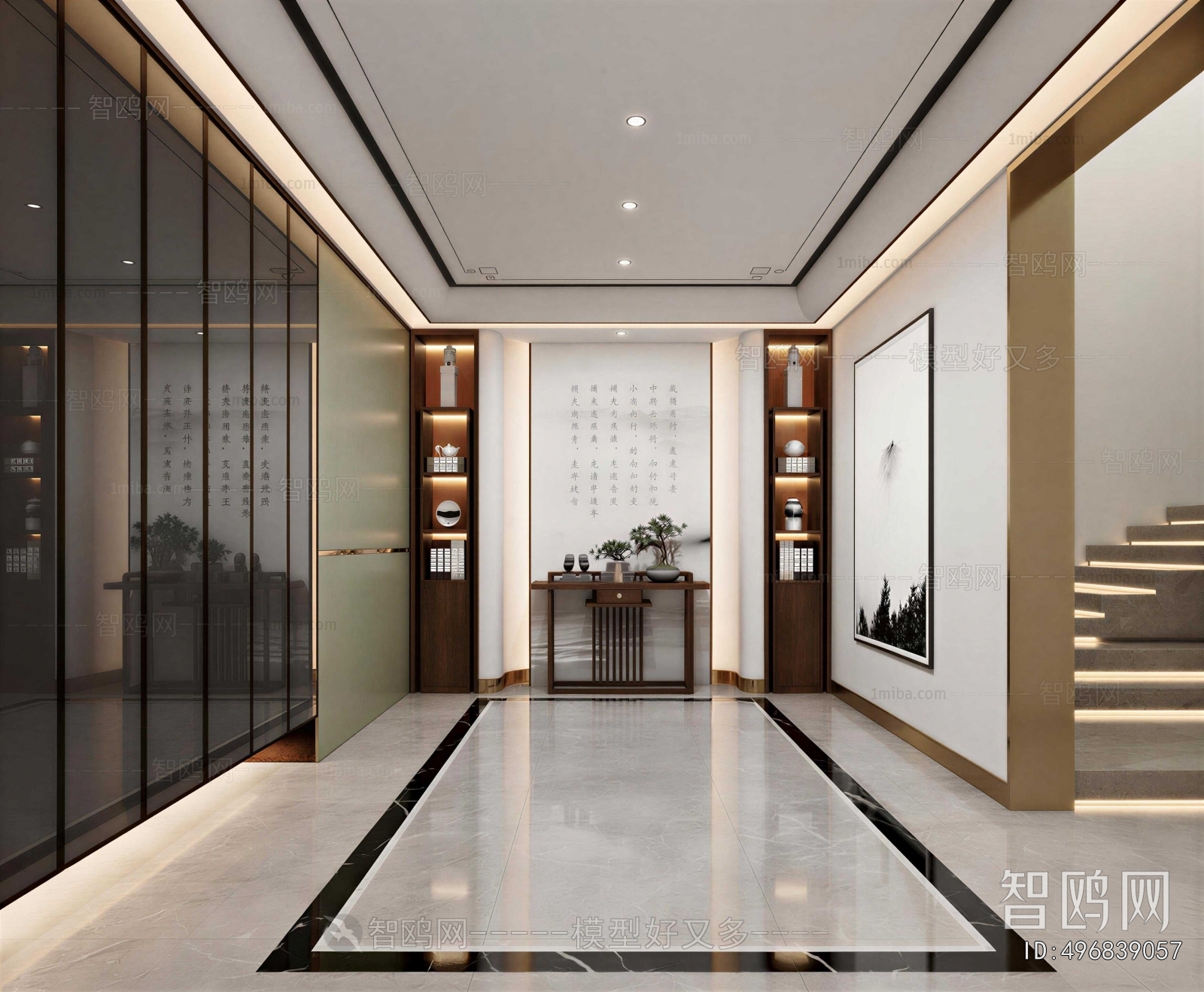 New Chinese Style Hallway