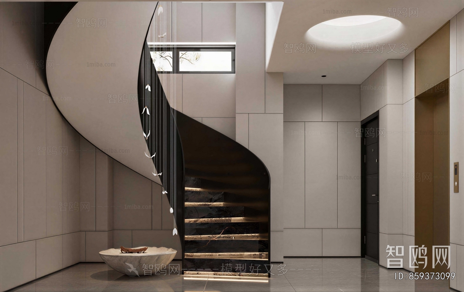 Modern Rotating Staircase