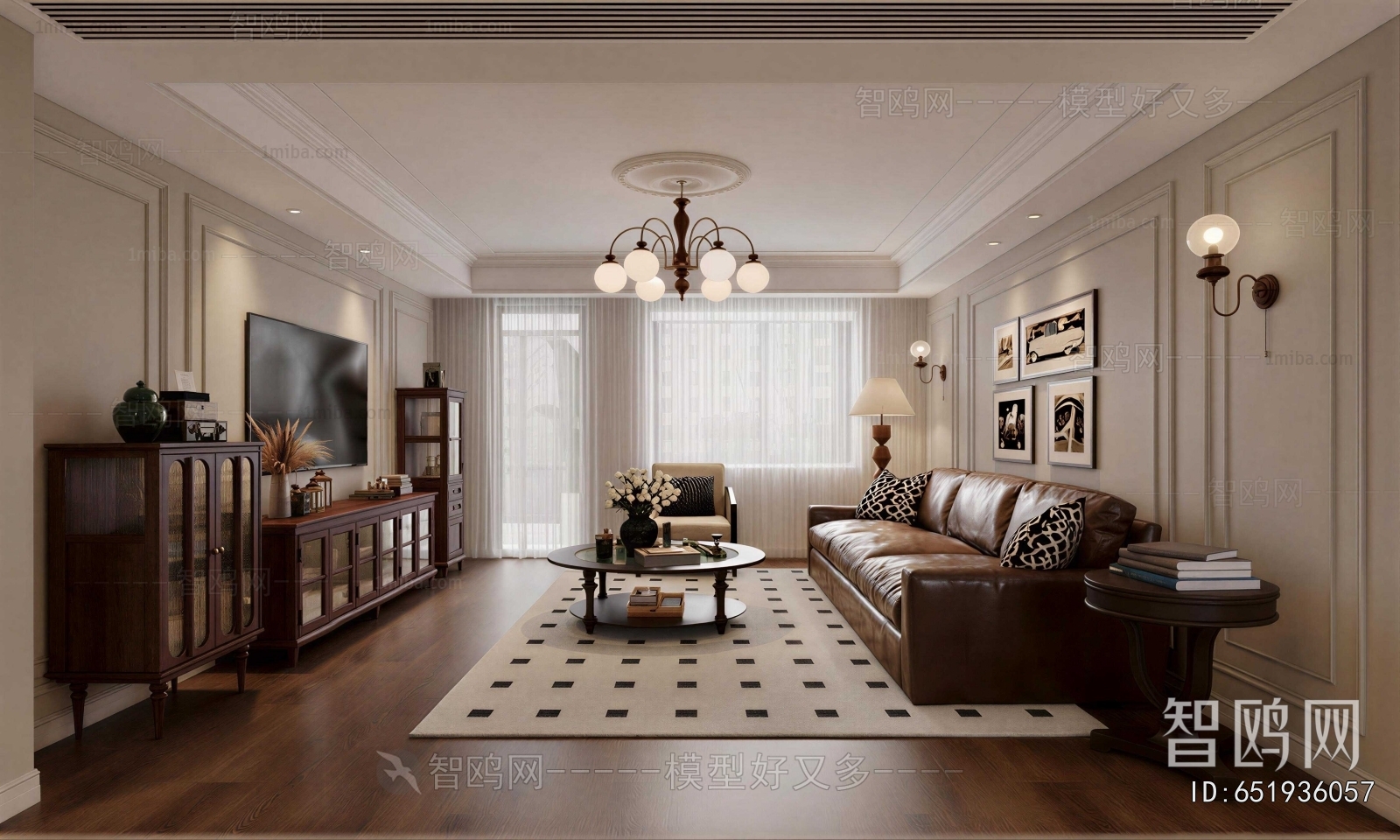 American Style A Living Room