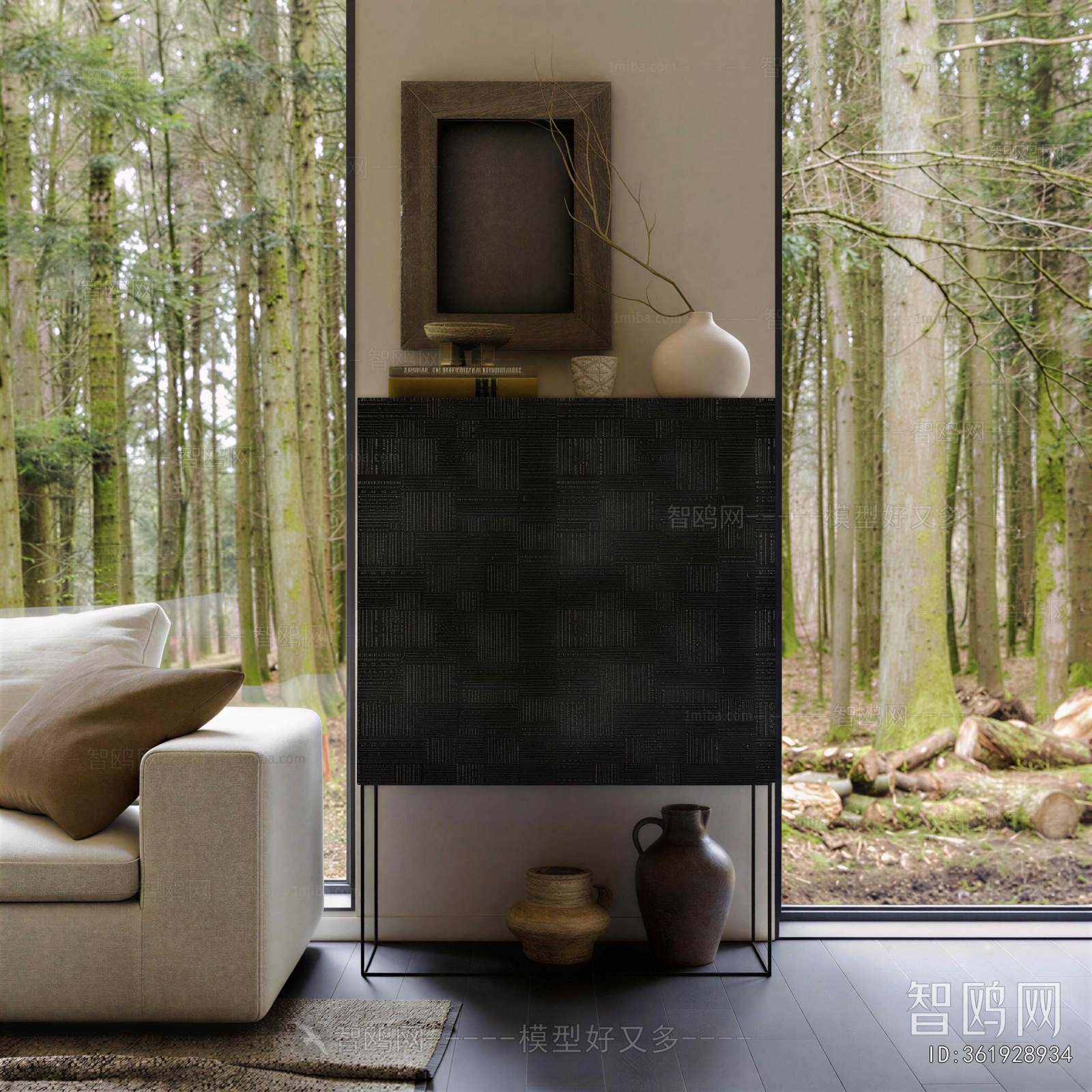 Wabi-sabi Style Entrance Cabinet