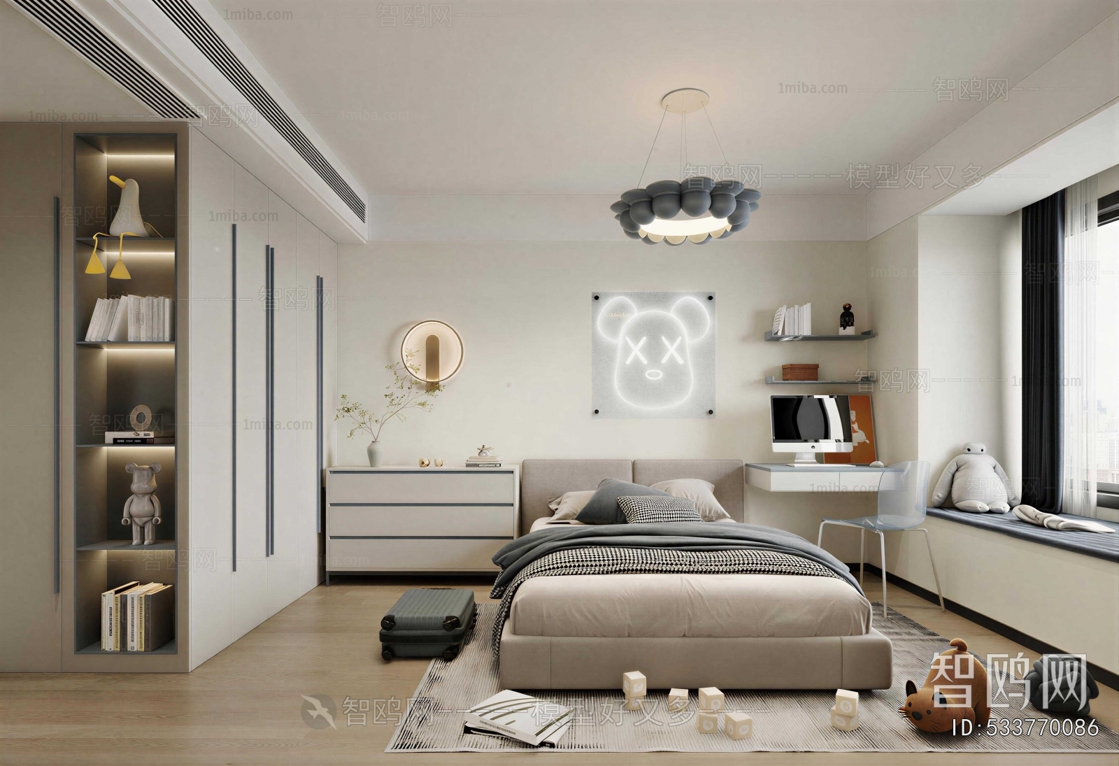 Modern Boy's Room And Son's Room