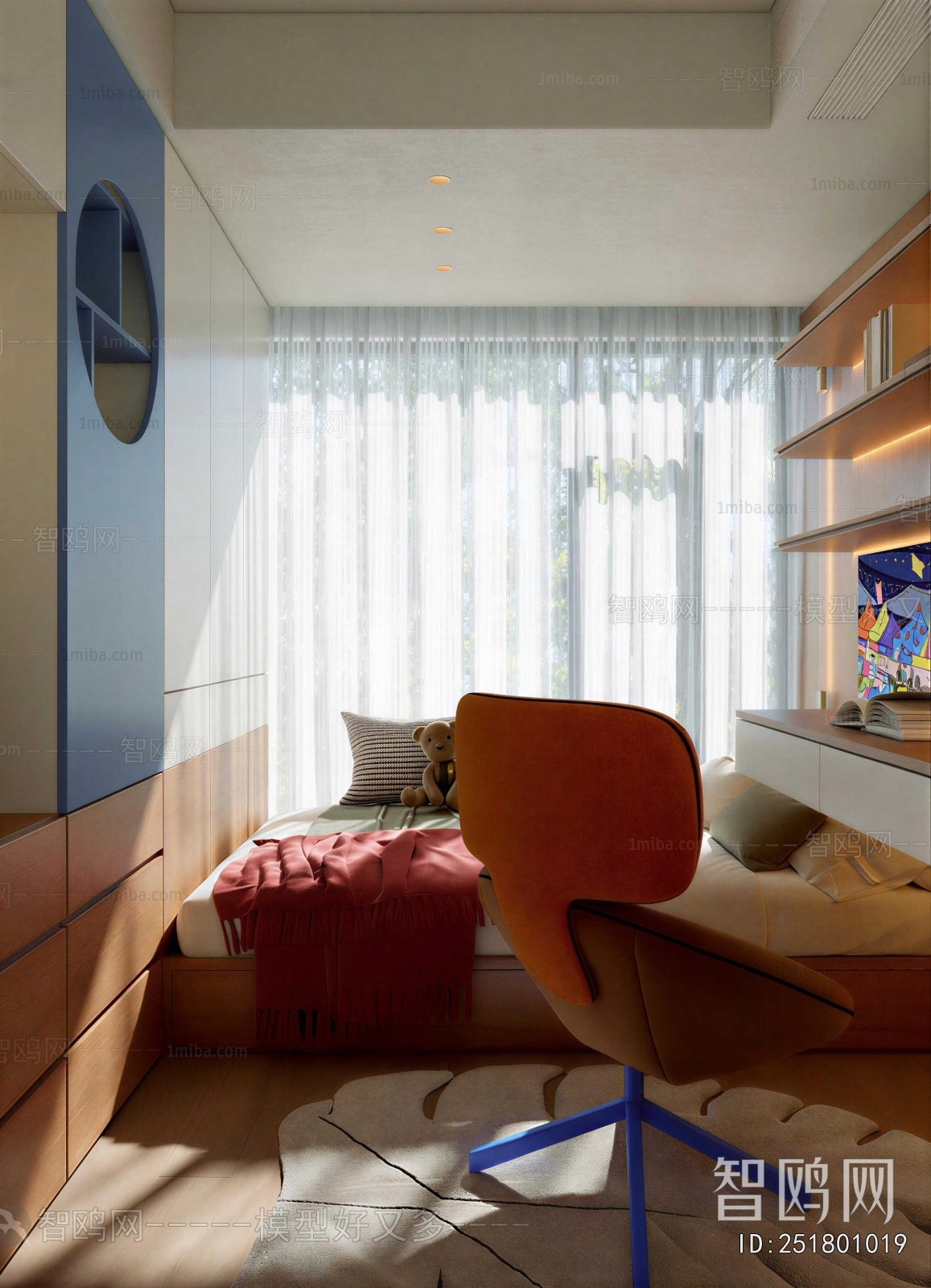 Modern Boy's Room And Son's Room