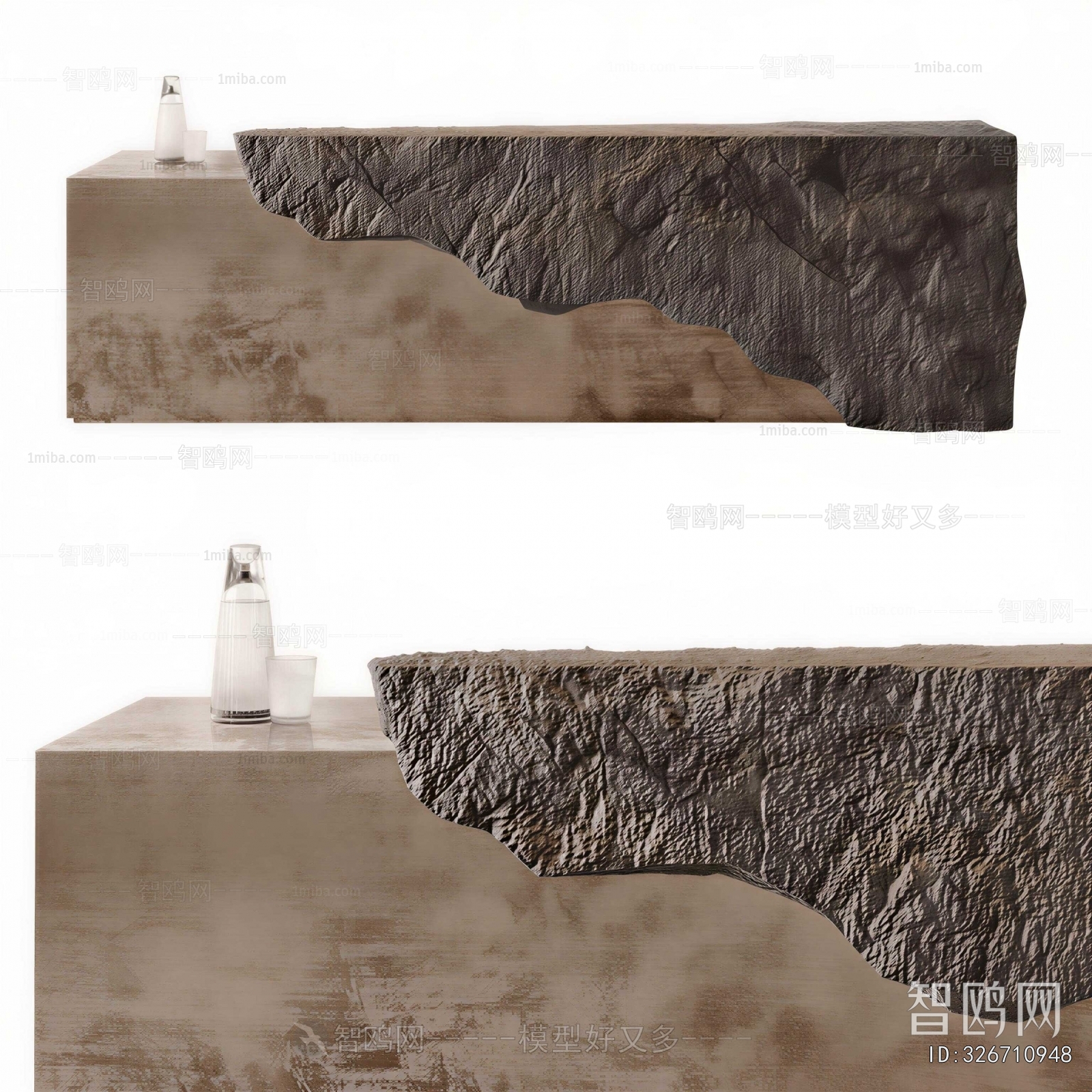 Wabi-sabi Style Reception Desk