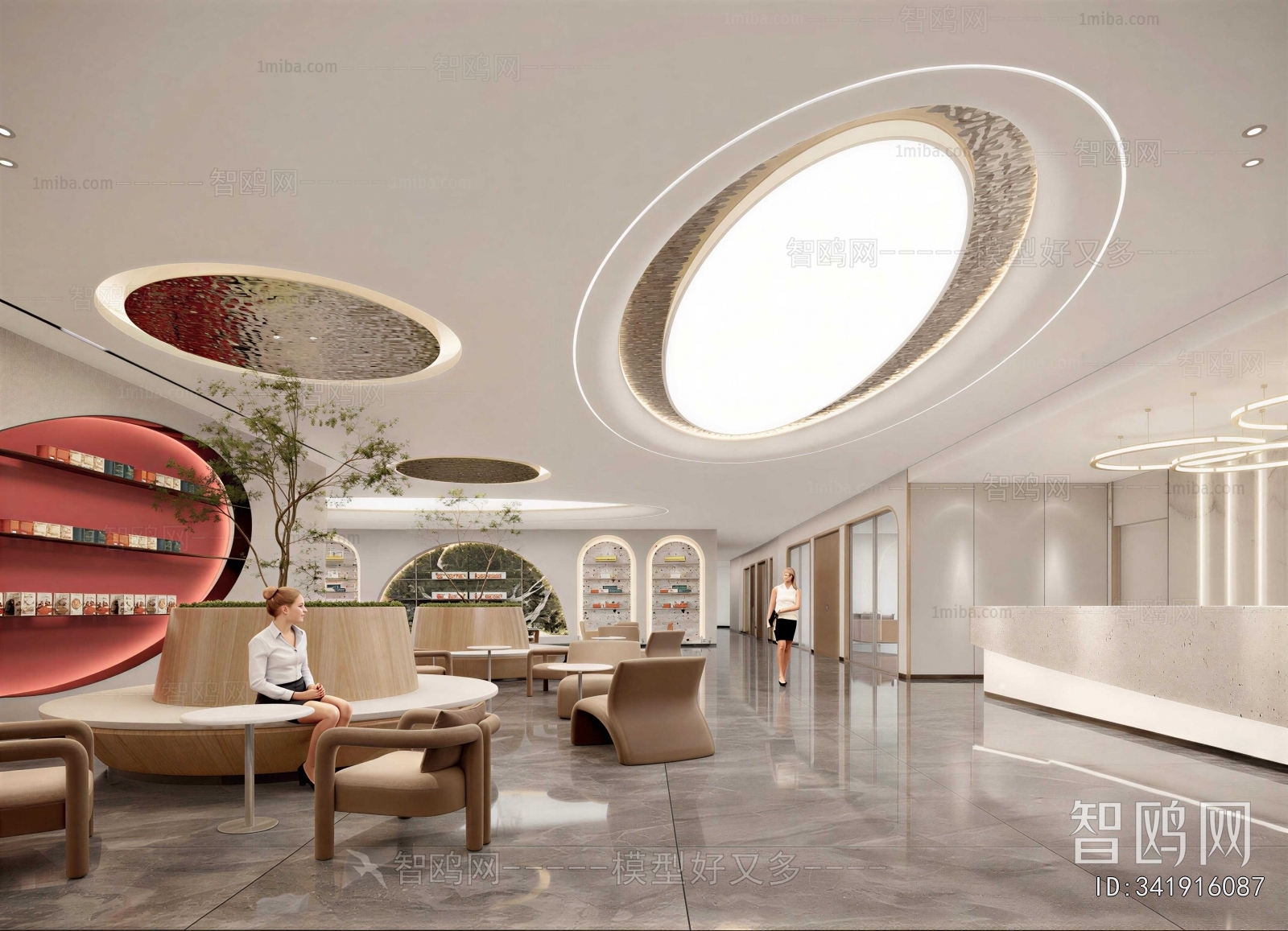 Modern Office Reception Desk
