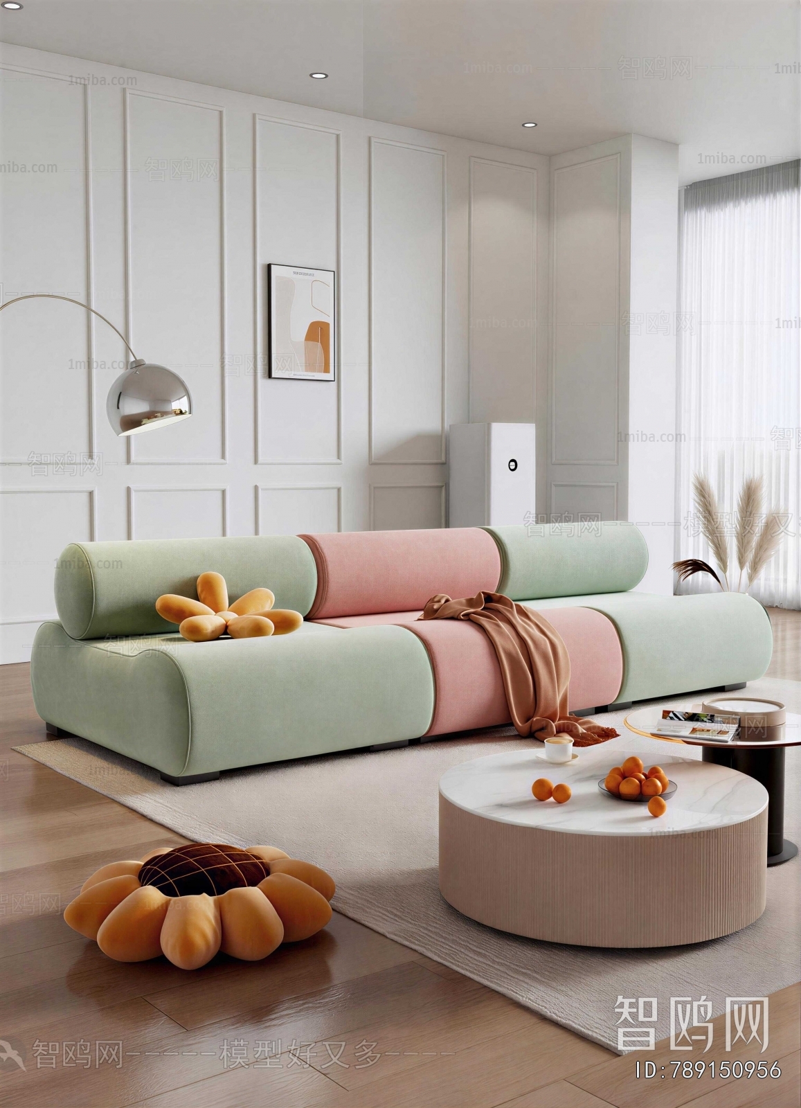Modern Three-seat Sofa
