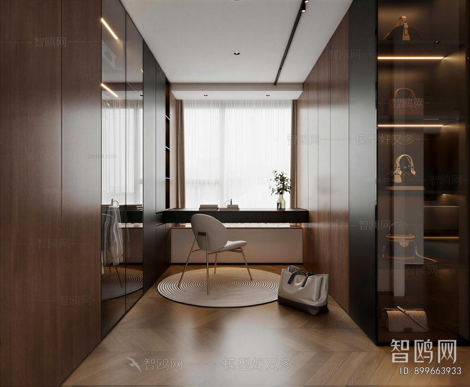 Modern Clothes Storage Area