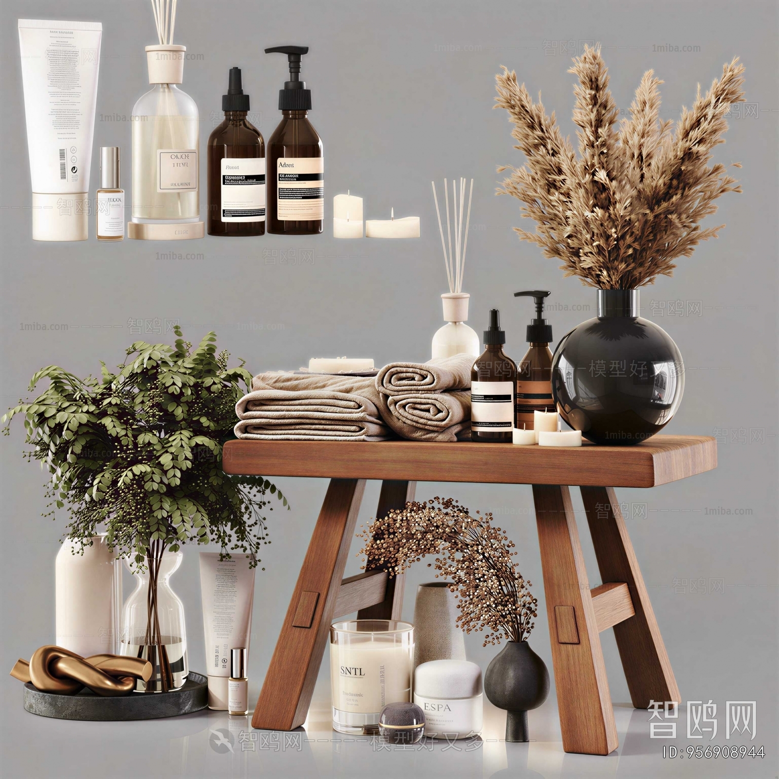 Wabi-sabi Style Bathroom Set