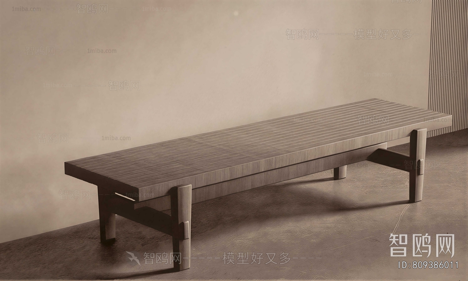 Wabi-sabi Style Bench