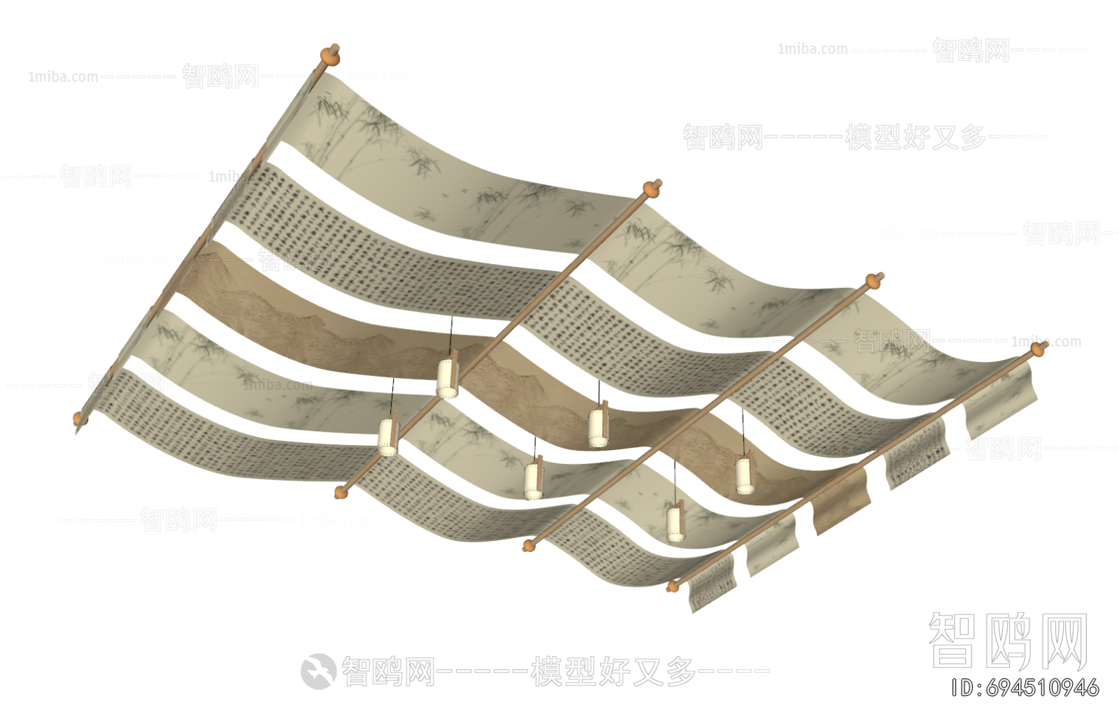 New Chinese Style Suspended Ceiling
