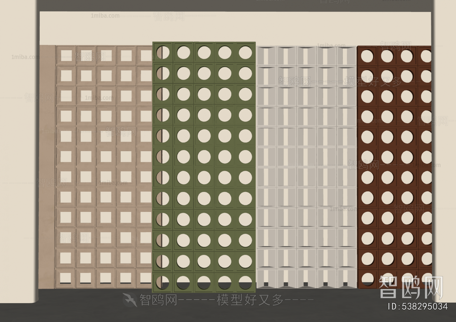 Modern Cement Brick Screen Partition