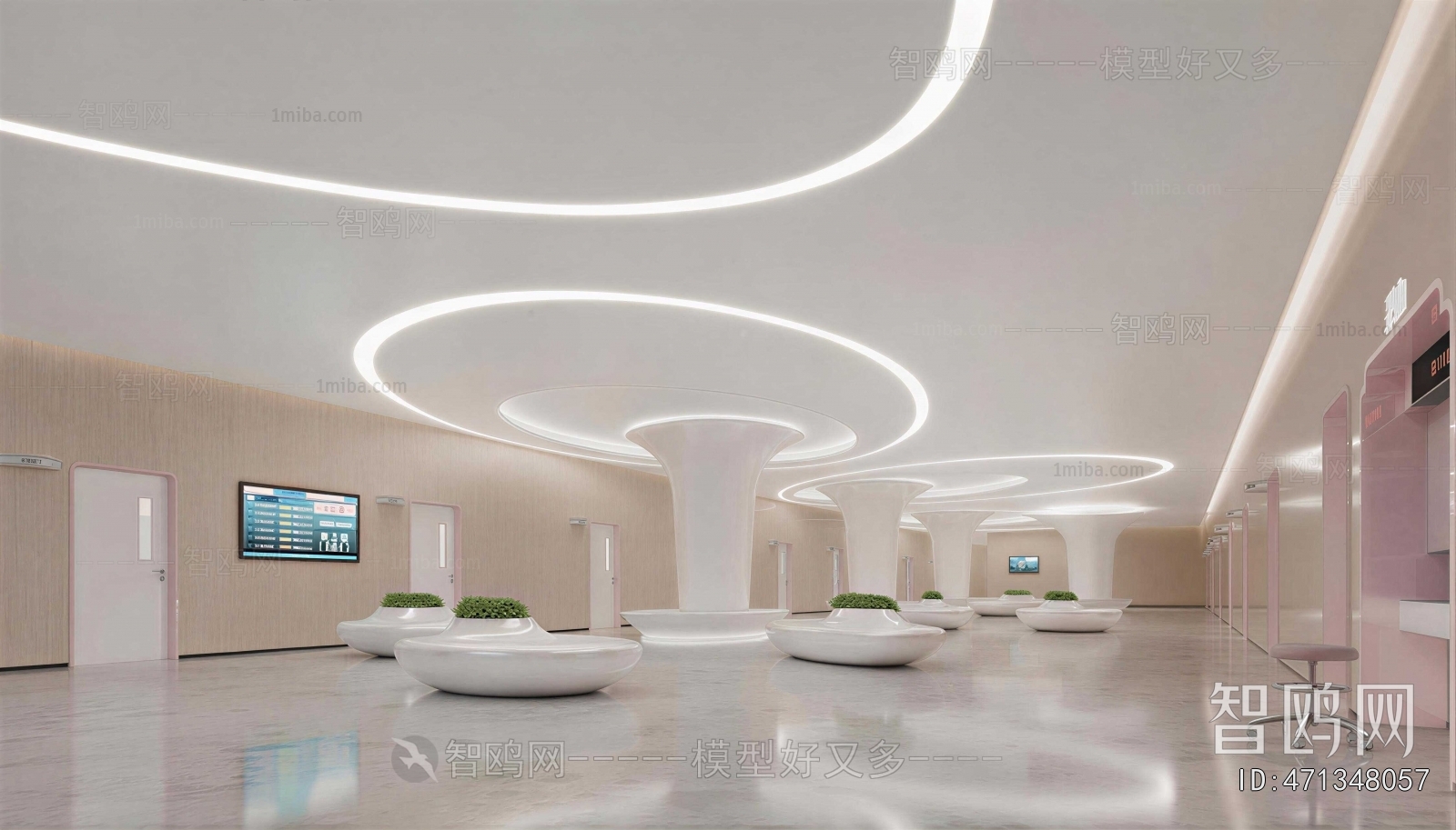 Modern Hospital Hall