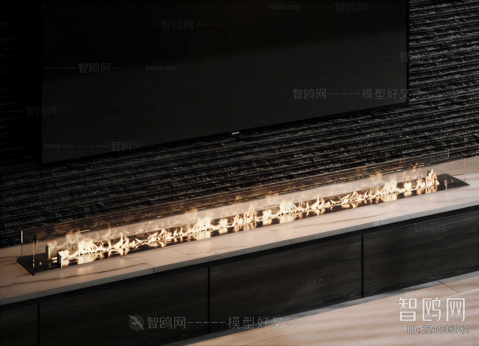 Modern Electronic Fireplace