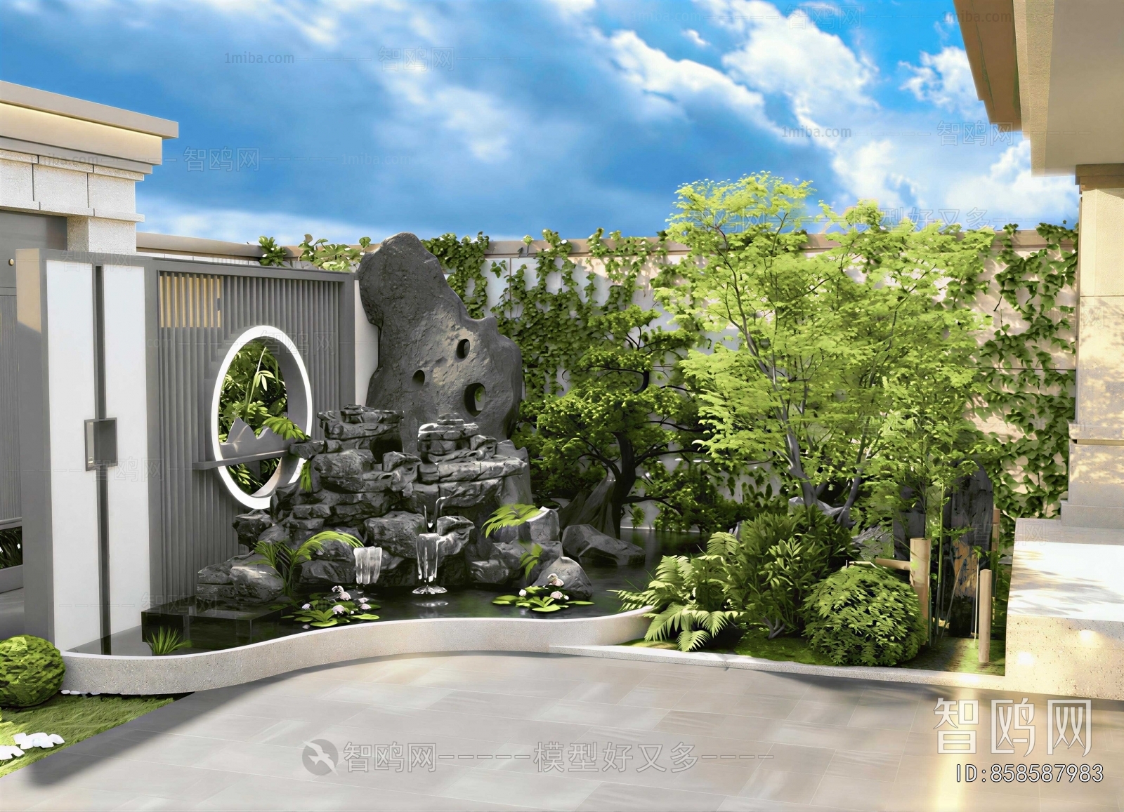 New Chinese Style Courtyard/landscape