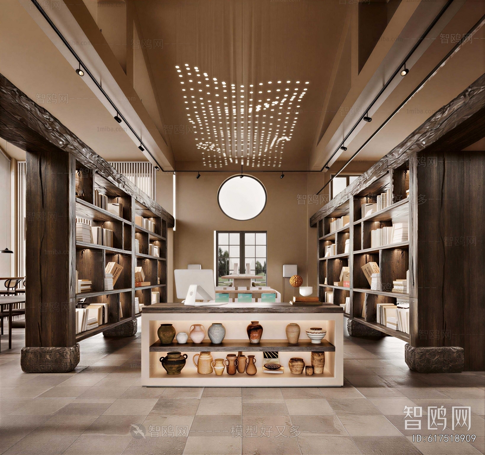 Wabi-sabi Style Bookstore Book Bar