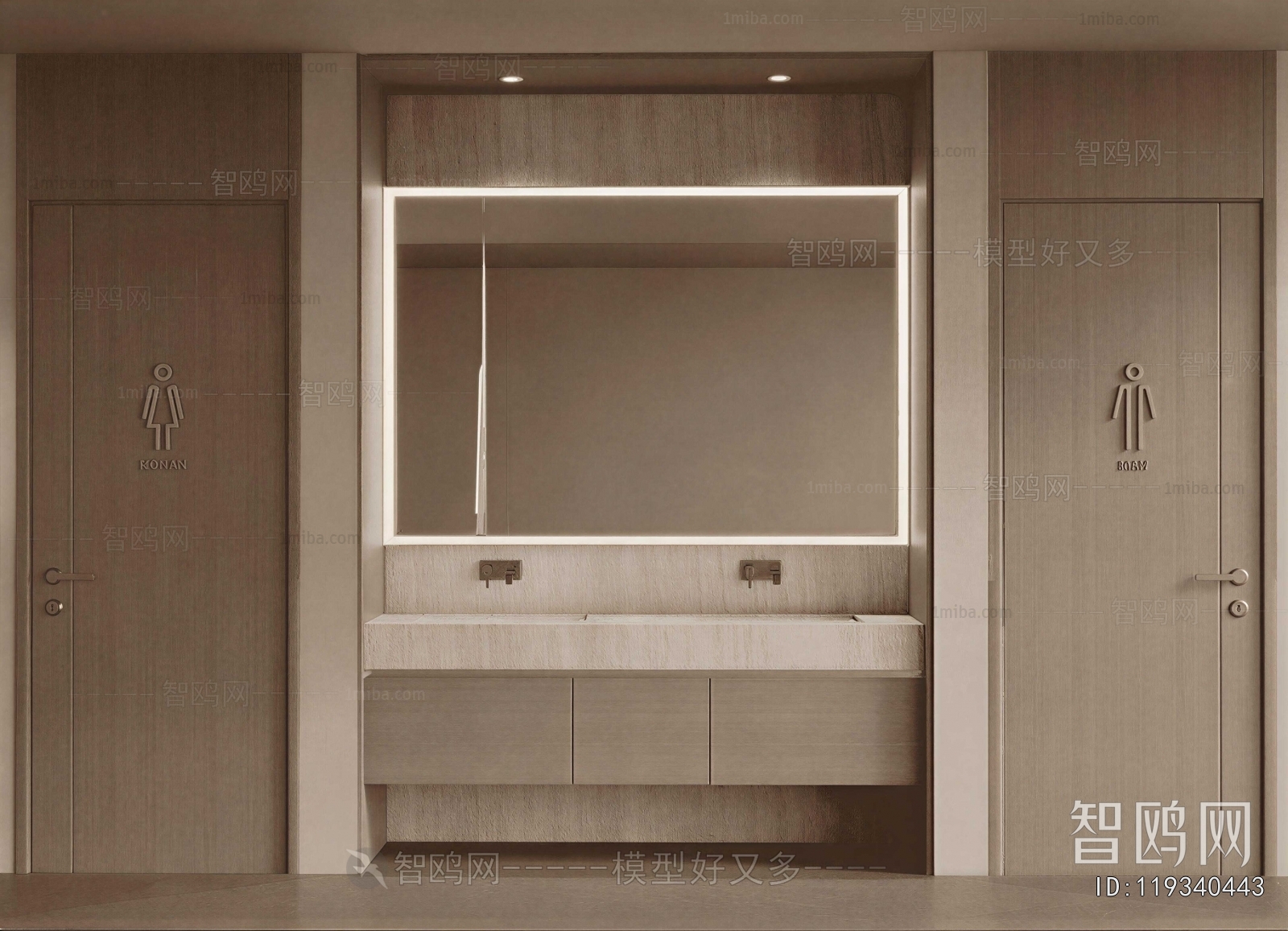 Modern Public Toilet