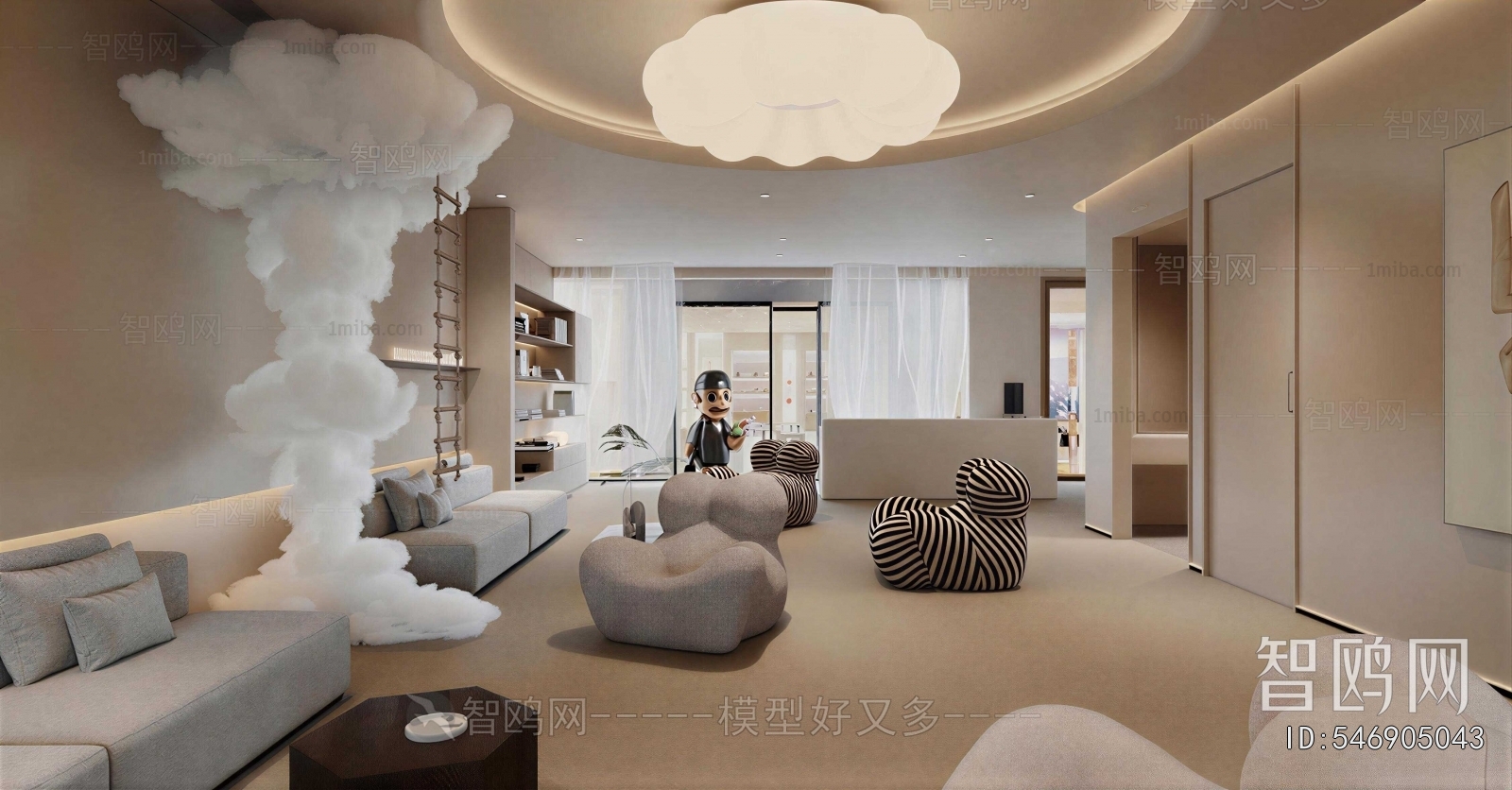 Wabi-sabi Style A Living Room