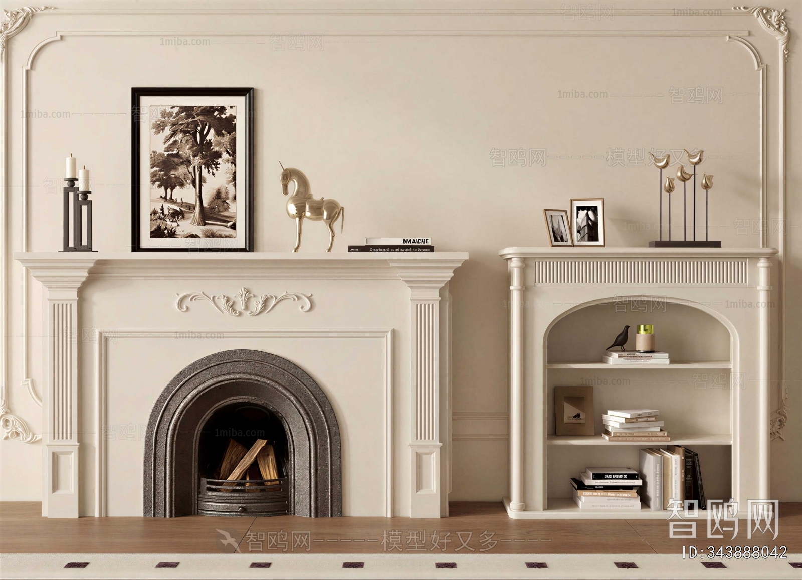 French Style Fireplace